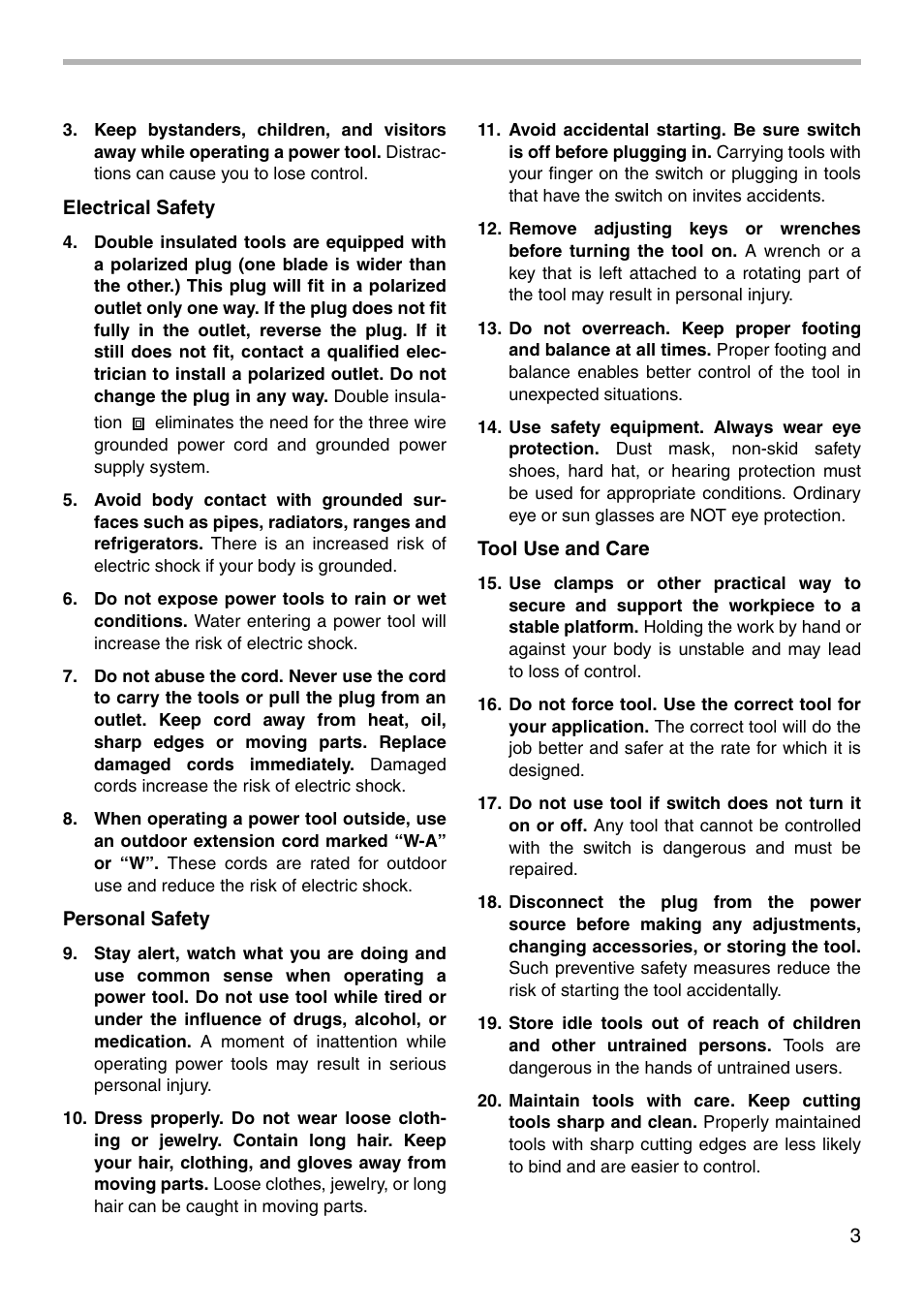 Makita HR2430 User Manual | Page 3 / 20