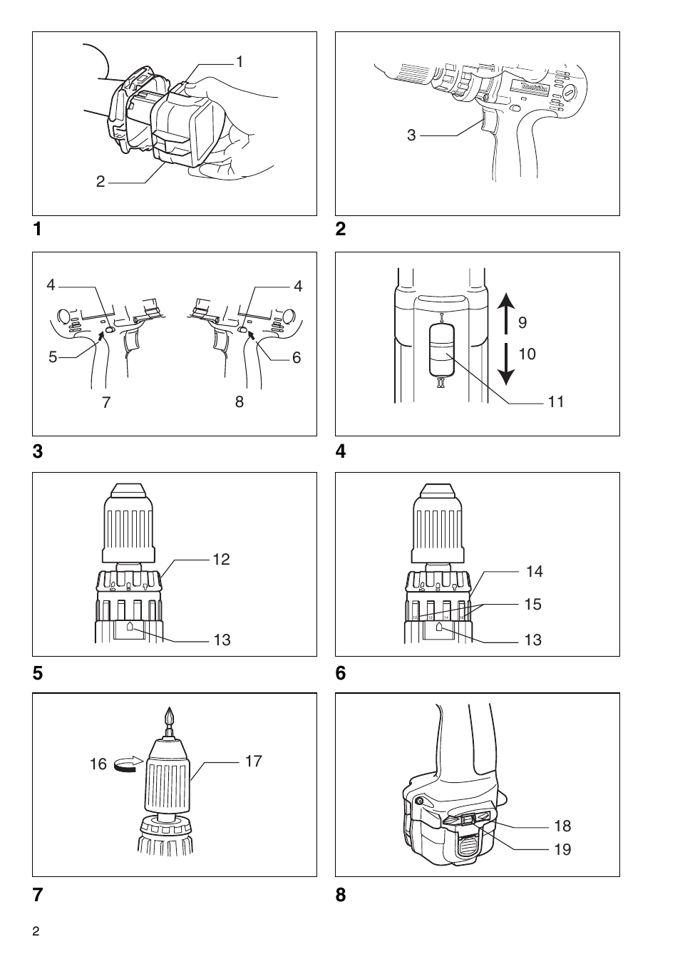 Makita 8443D User Manual | Page 2 / 64