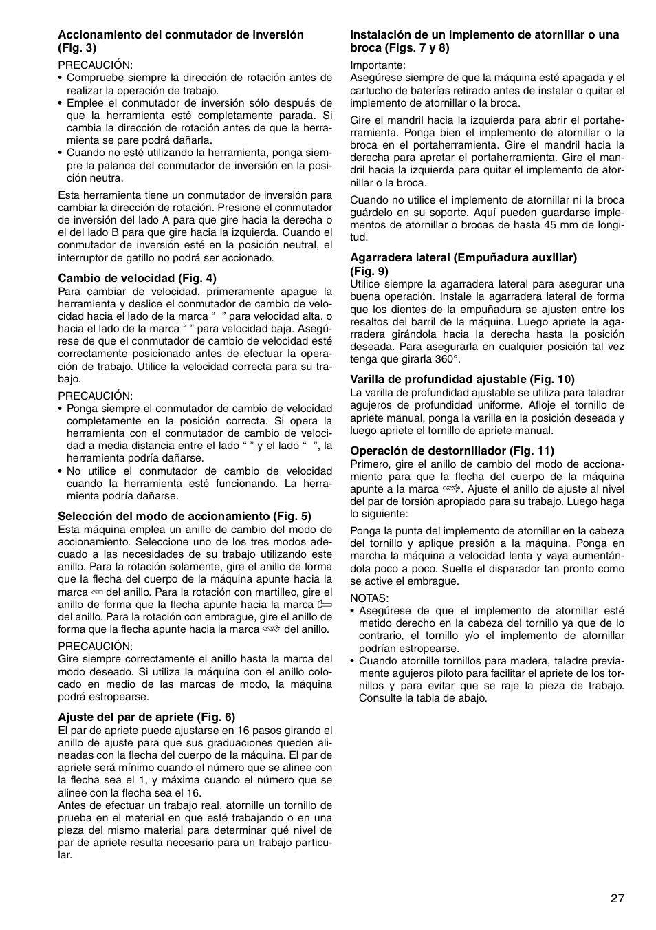 Makita 8443D User Manual | Page 27 / 64