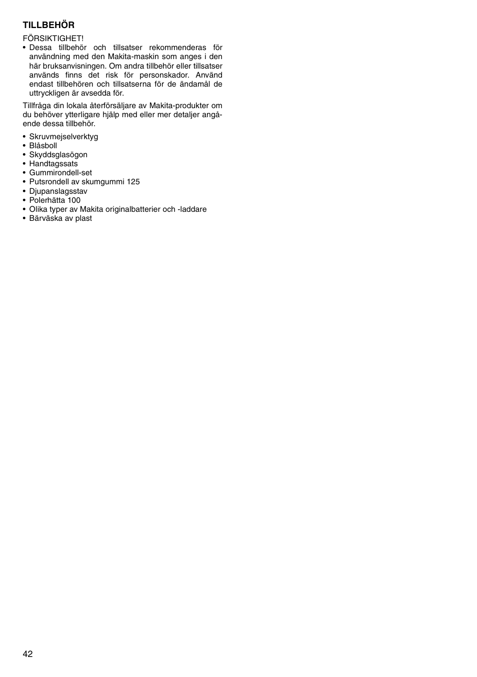 Makita 8443D User Manual | Page 42 / 64
