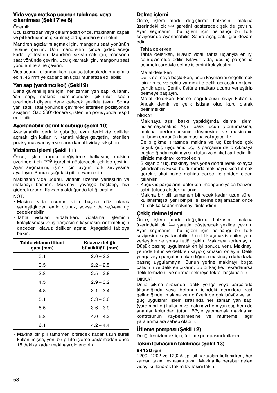 Makita 8443D User Manual | Page 58 / 64