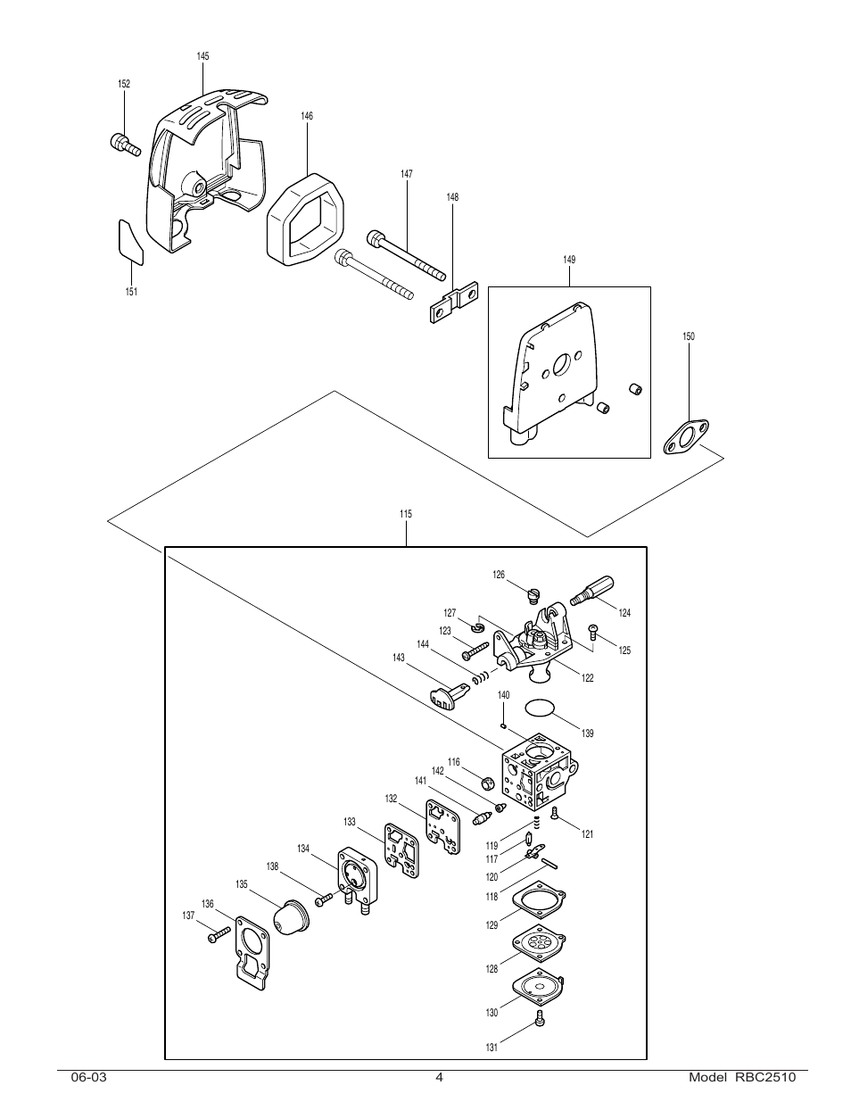 Makita RBC2510 User Manual | Page 4 / 6