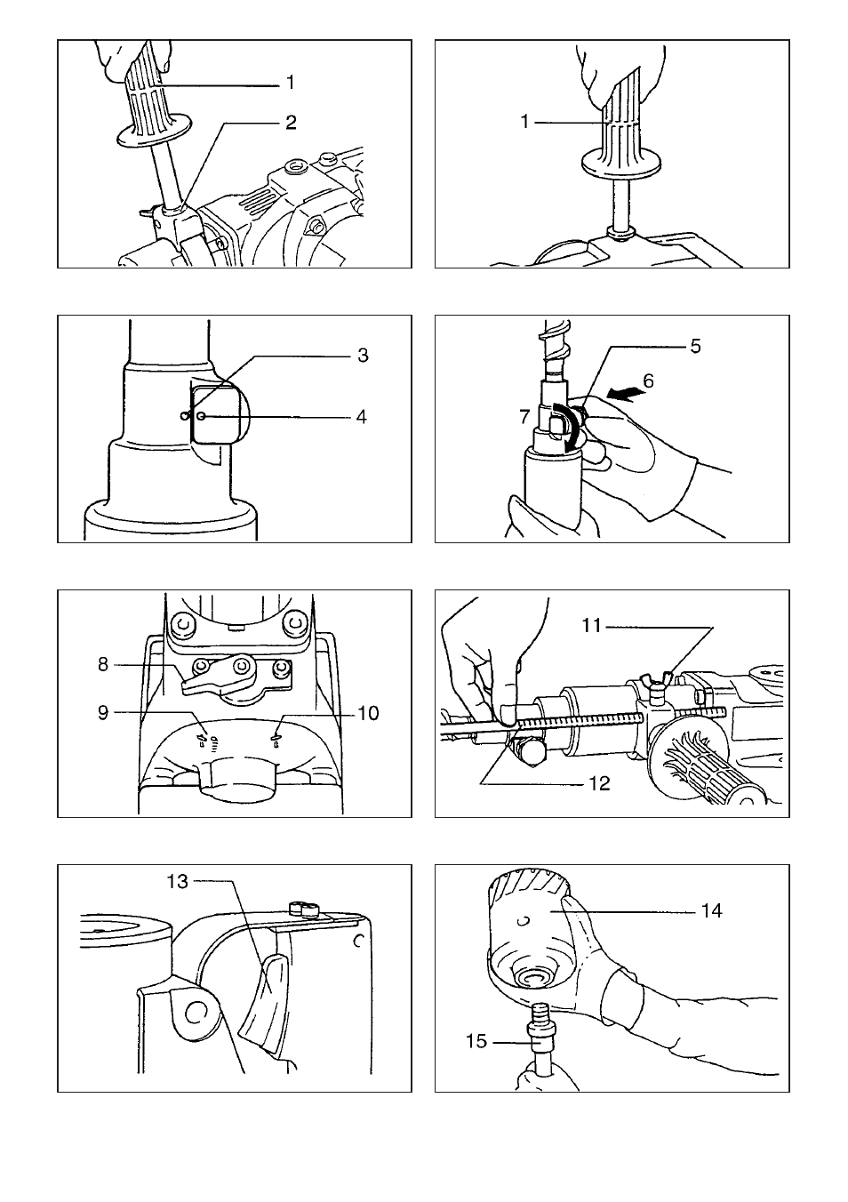 Makita HR3850B User Manual | Page 3 / 8