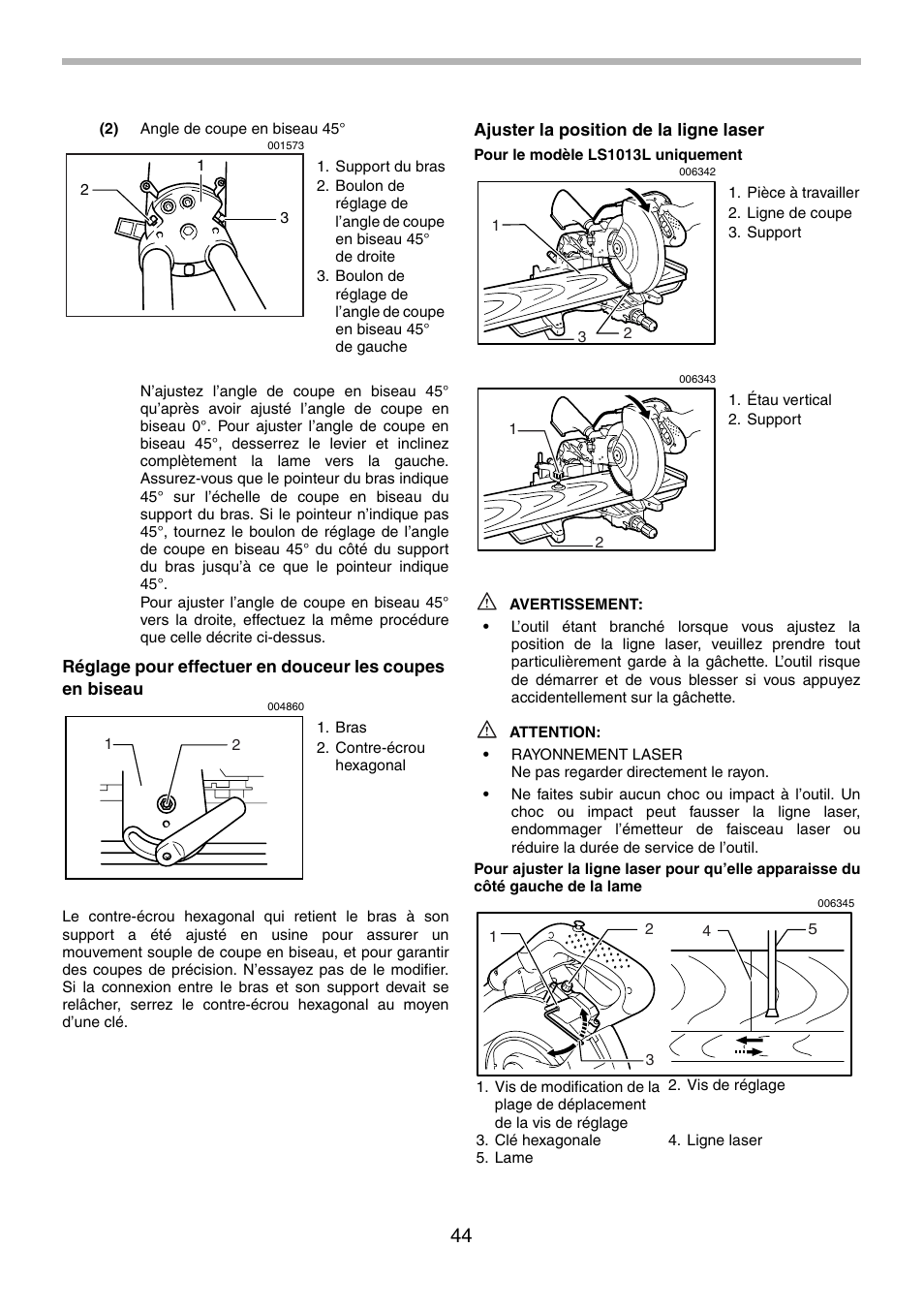 Makita LS1013 User Manual | Page 44 / 72