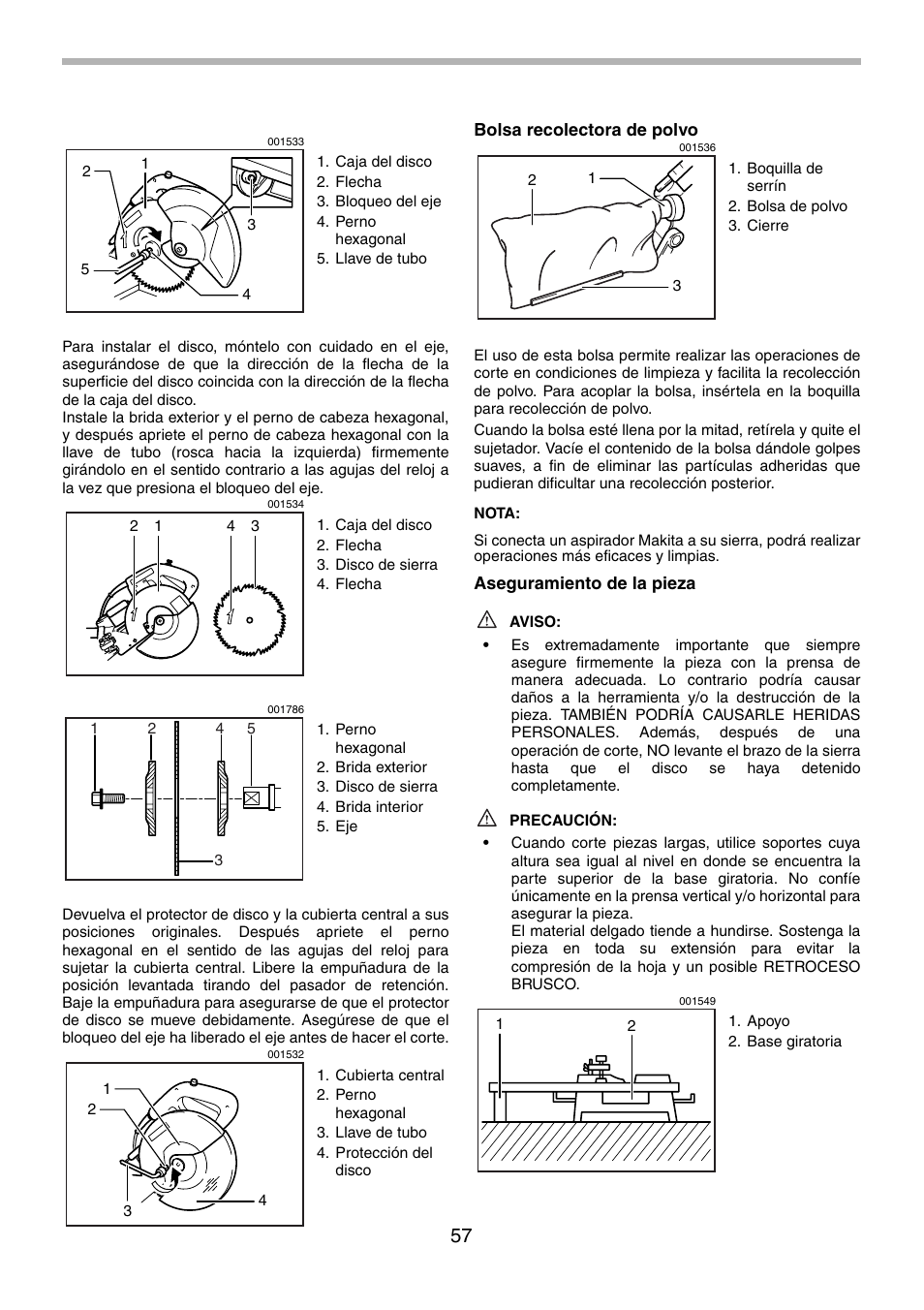 Makita LS1013 User Manual | Page 57 / 72