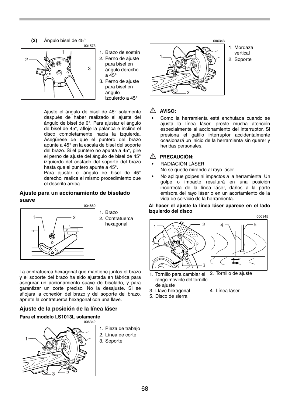 Makita LS1013 User Manual | Page 68 / 72