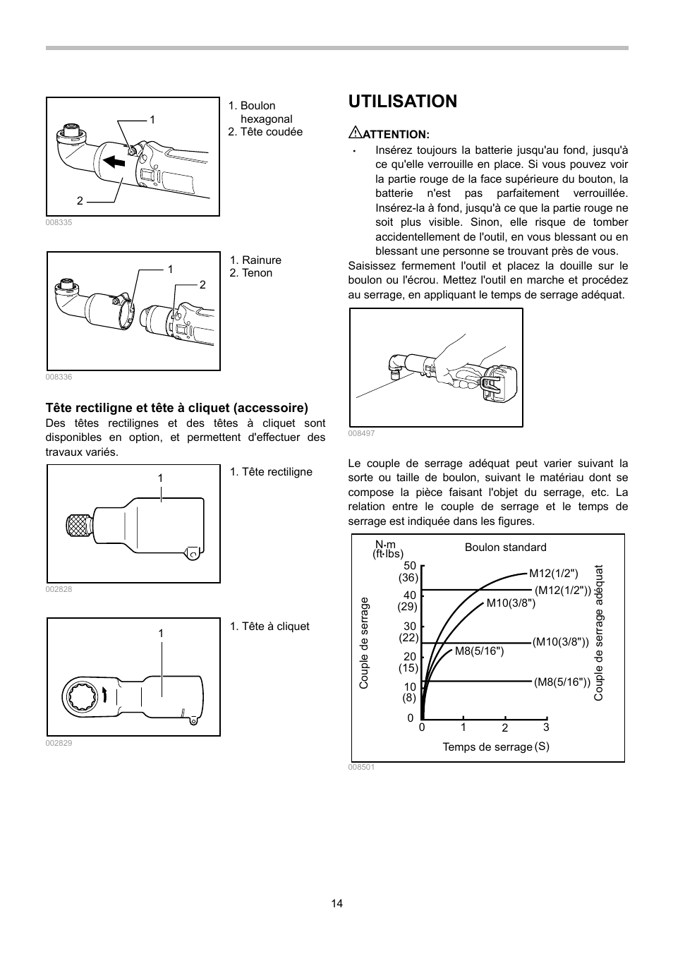 Utilisation | Makita BTL063 User Manual | Page 14 / 28