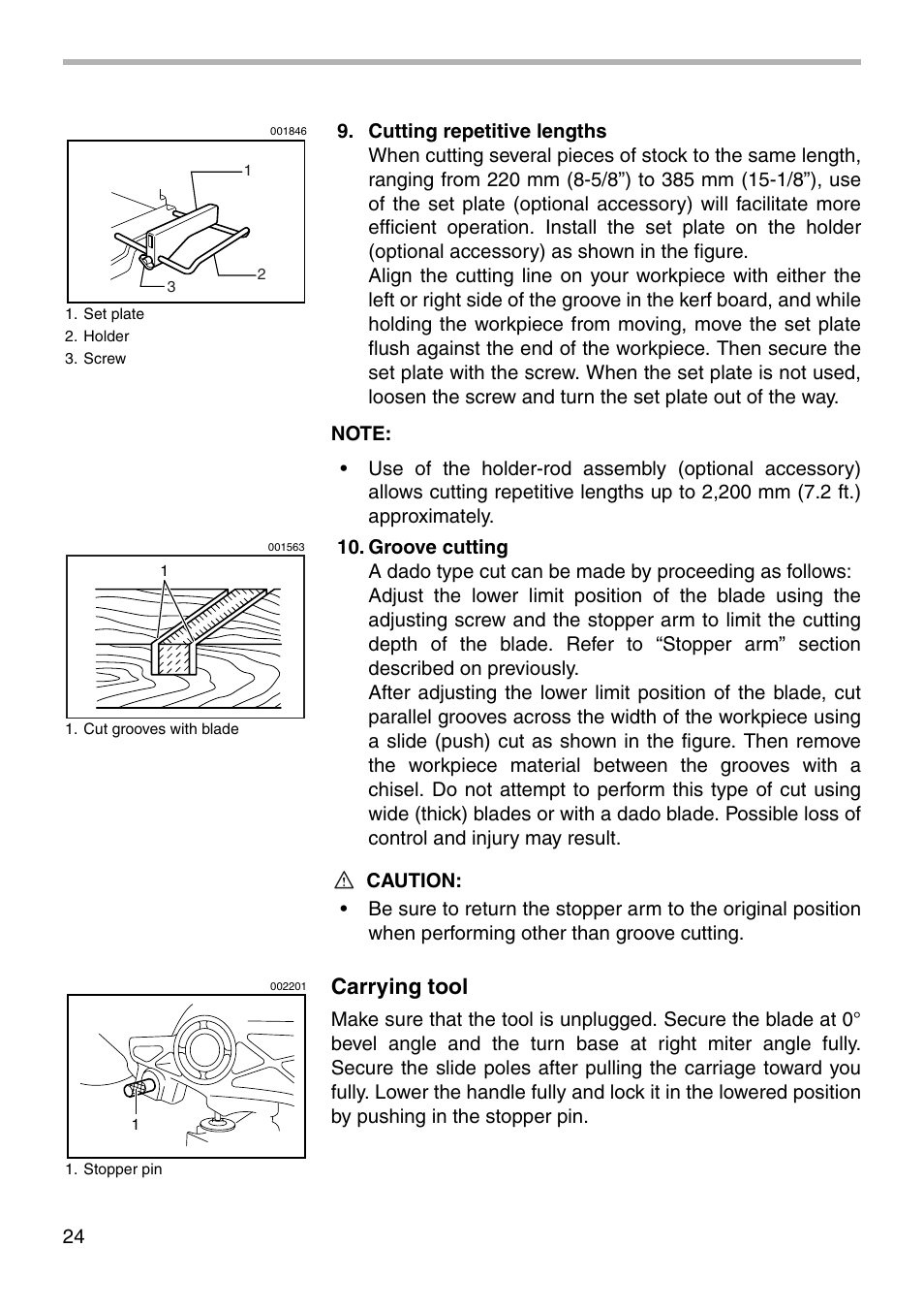 Carrying tool | Makita LS0711Z User Manual | Page 24 / 32