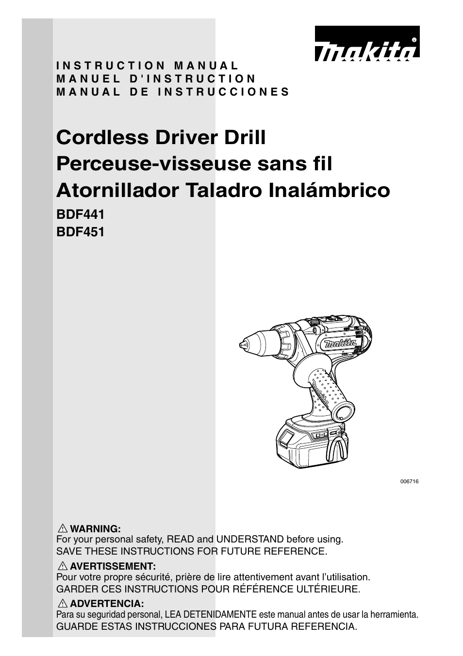 Makita BDF441 User Manual | 28 pages
