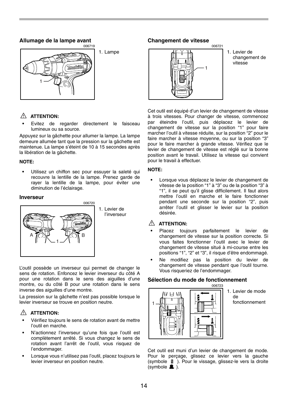 Makita BDF441 User Manual | Page 14 / 28
