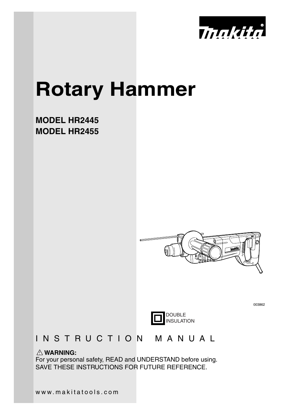 Makita HR2455 User Manual | 20 pages