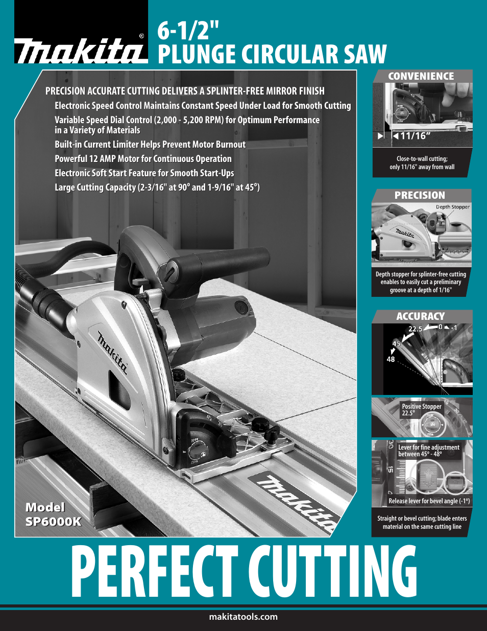 Makita SP6000K User Manual | 2 pages