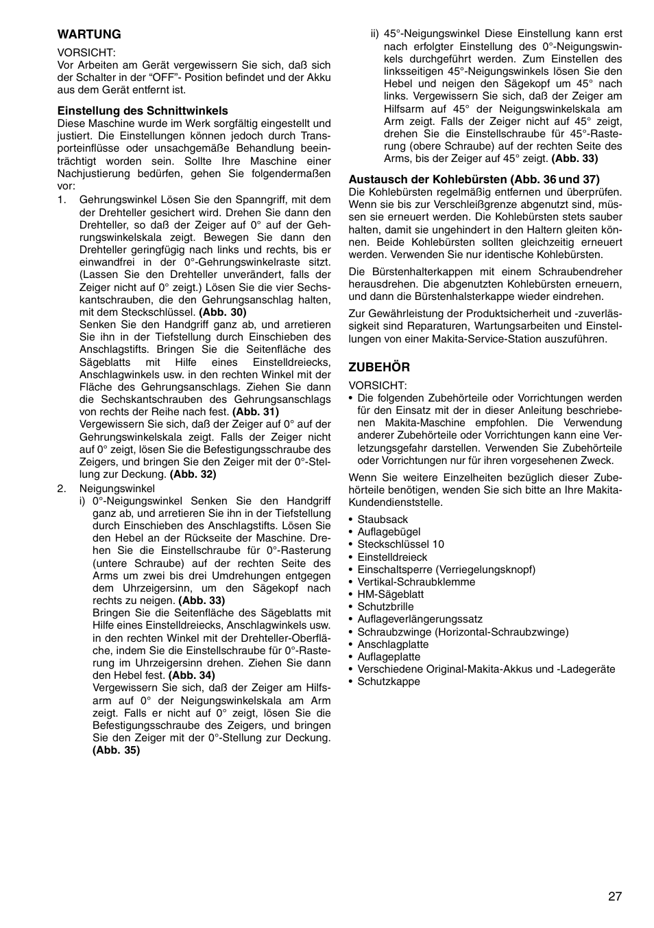 Makita LS800D User Manual | Page 27 / 88