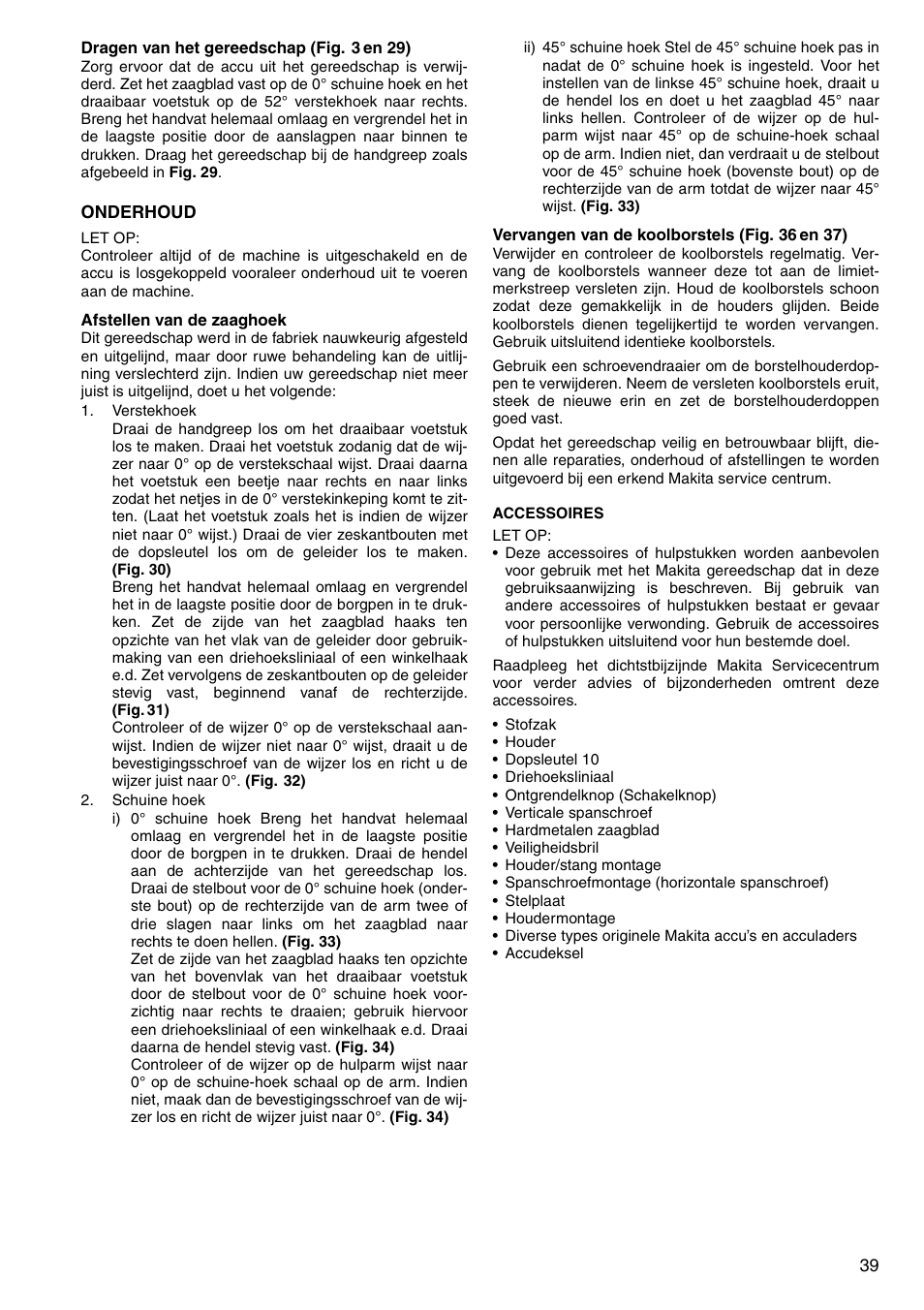 Makita LS800D User Manual | Page 39 / 88