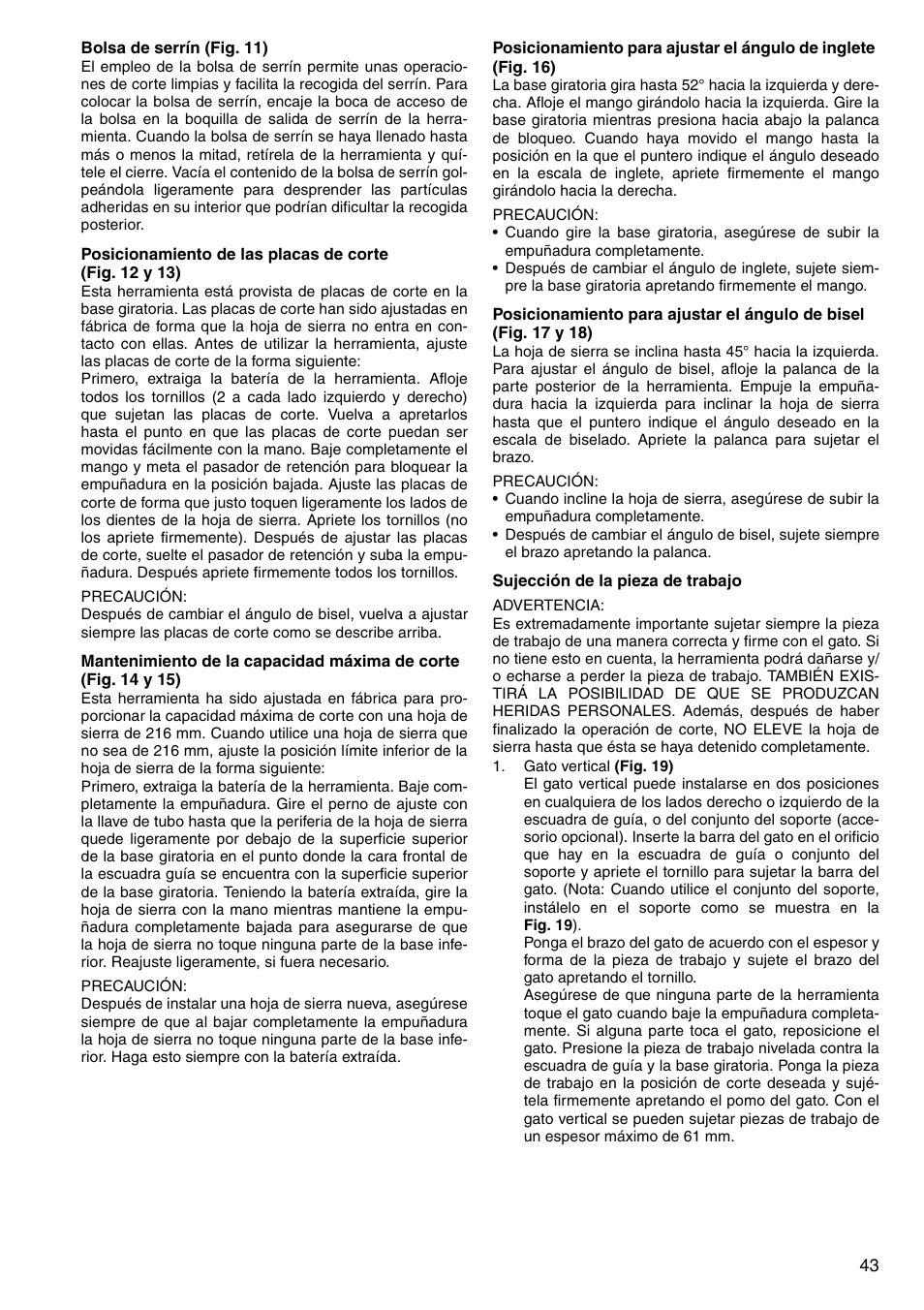 Makita LS800D User Manual | Page 43 / 88