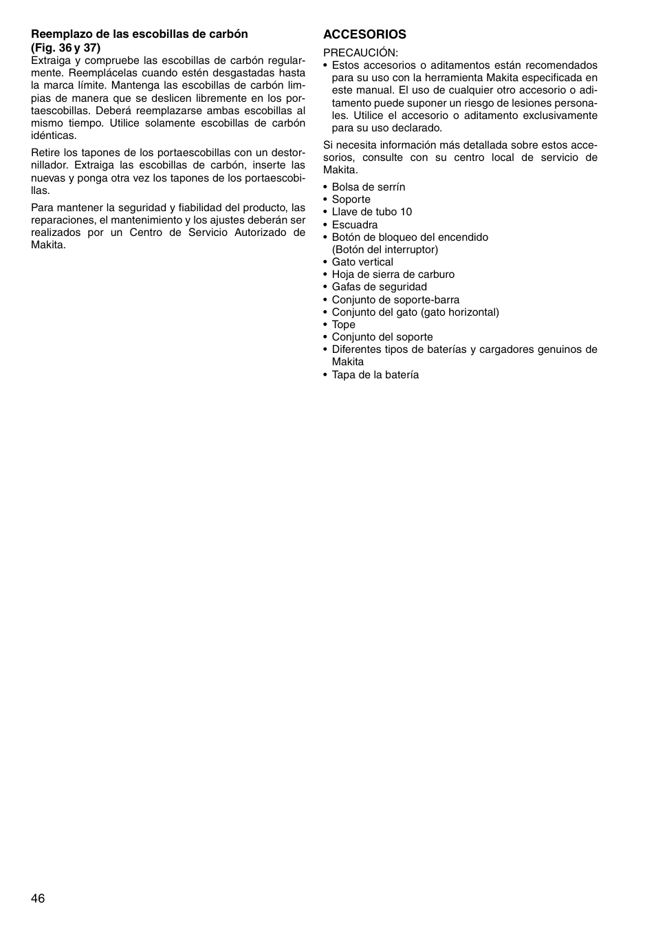 Makita LS800D User Manual | Page 46 / 88