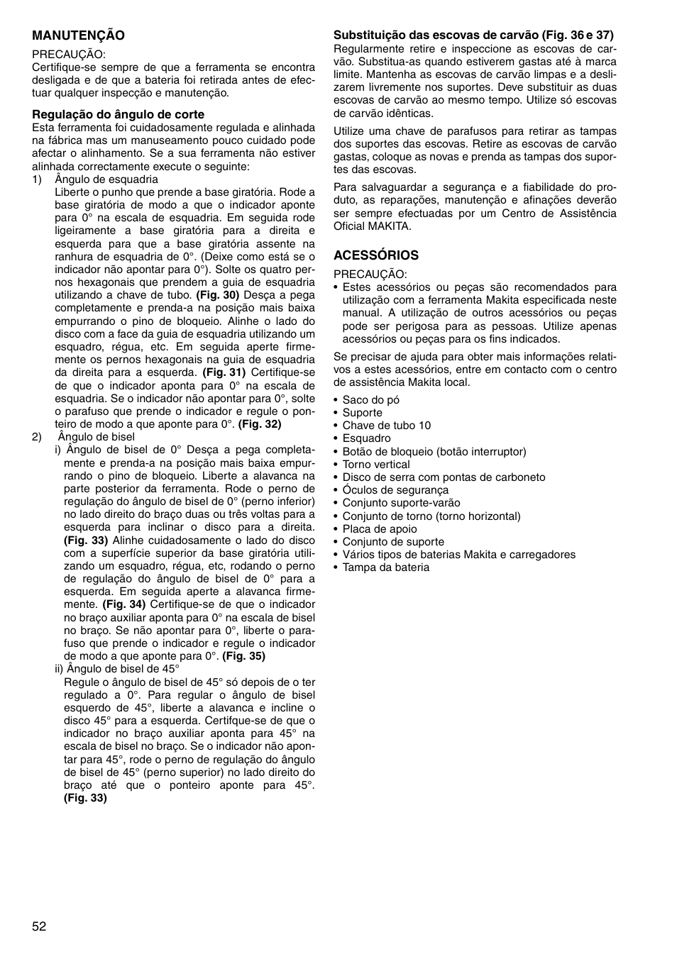 Makita LS800D User Manual | Page 52 / 88