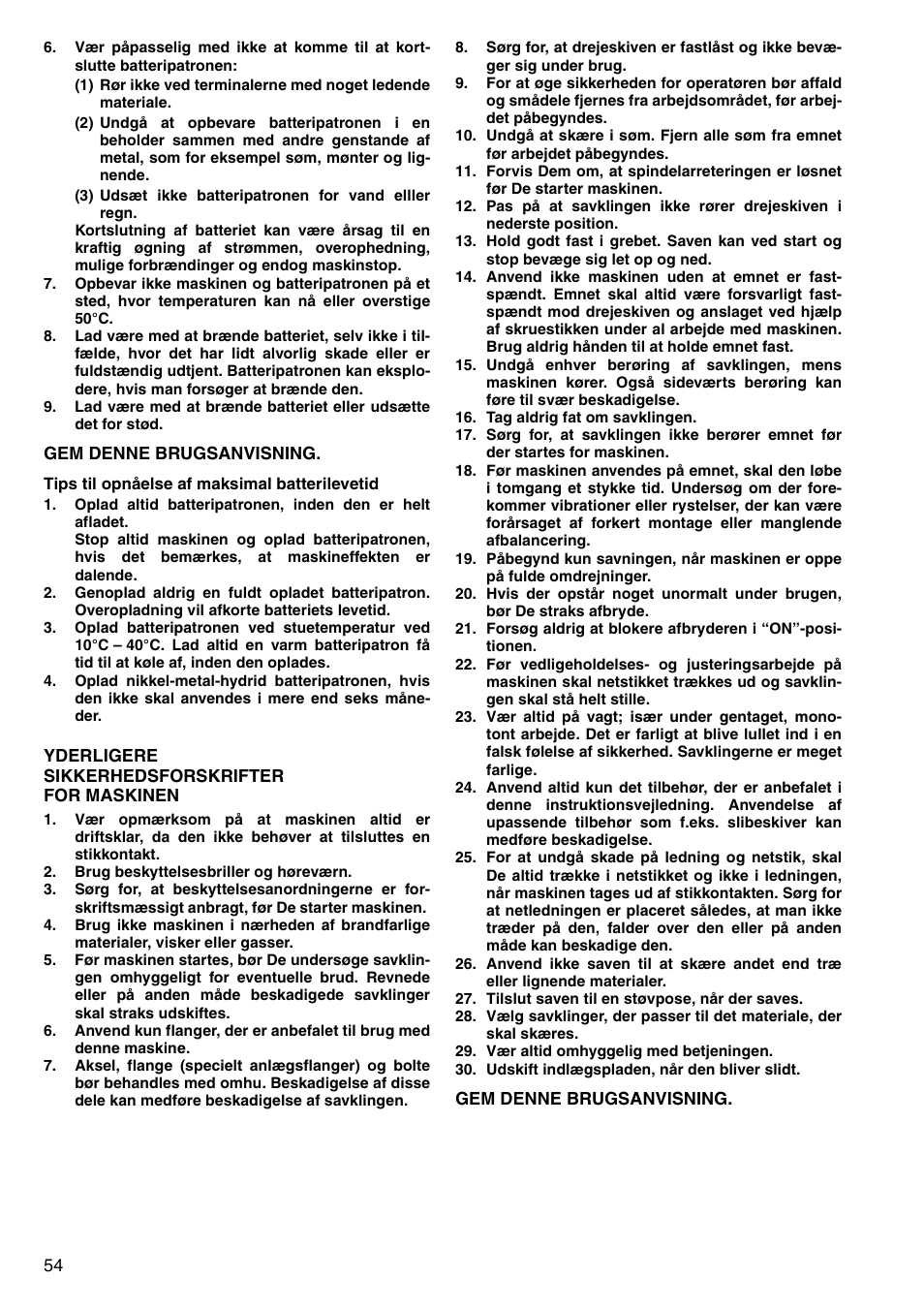 Makita LS800D User Manual | Page 54 / 88