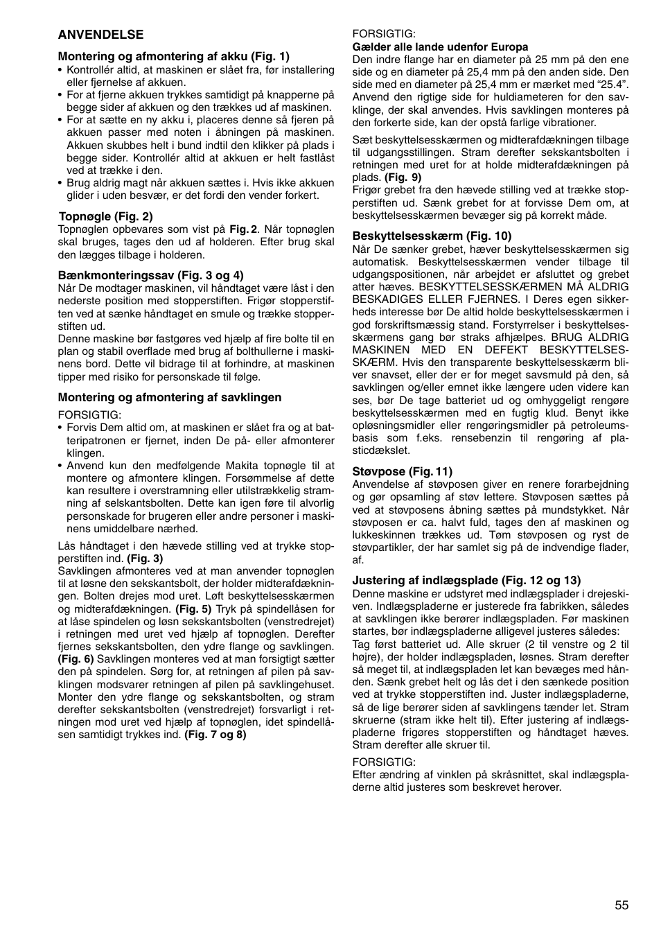 Makita LS800D User Manual | Page 55 / 88