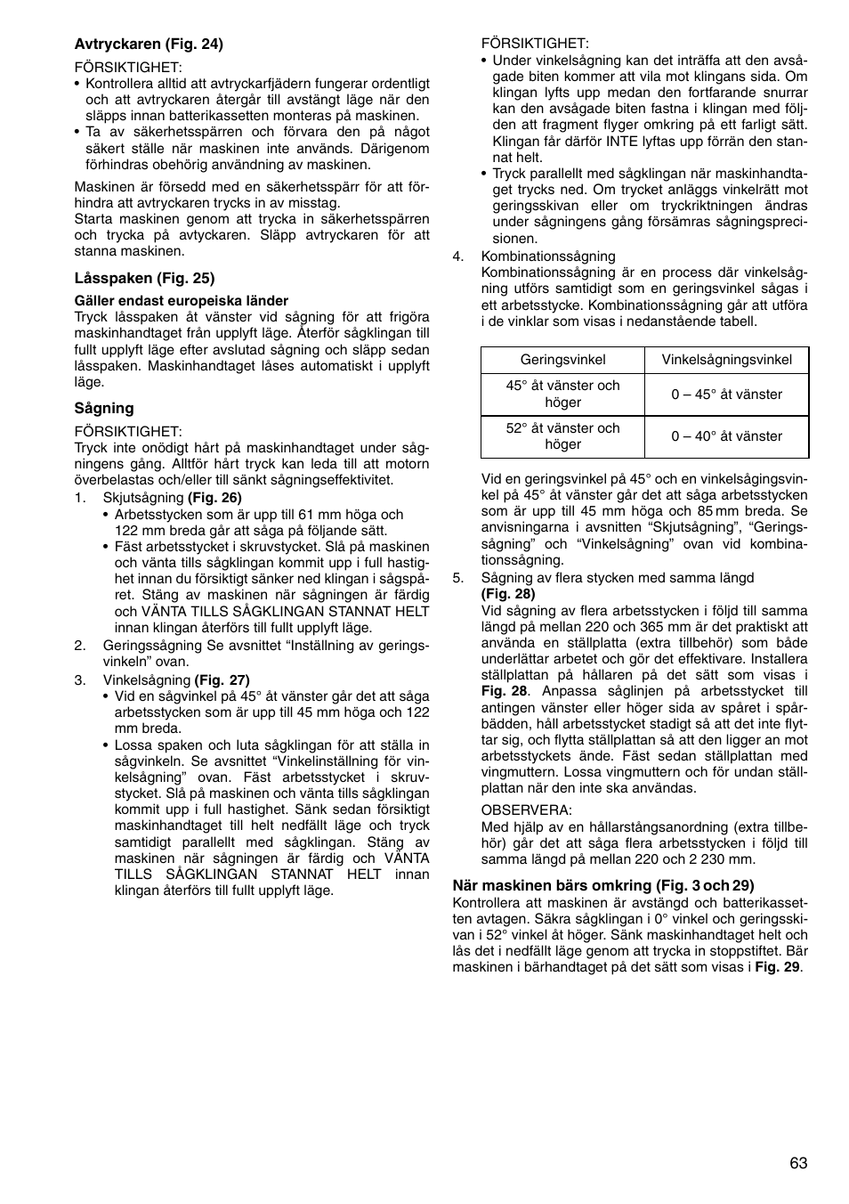 Makita LS800D User Manual | Page 63 / 88
