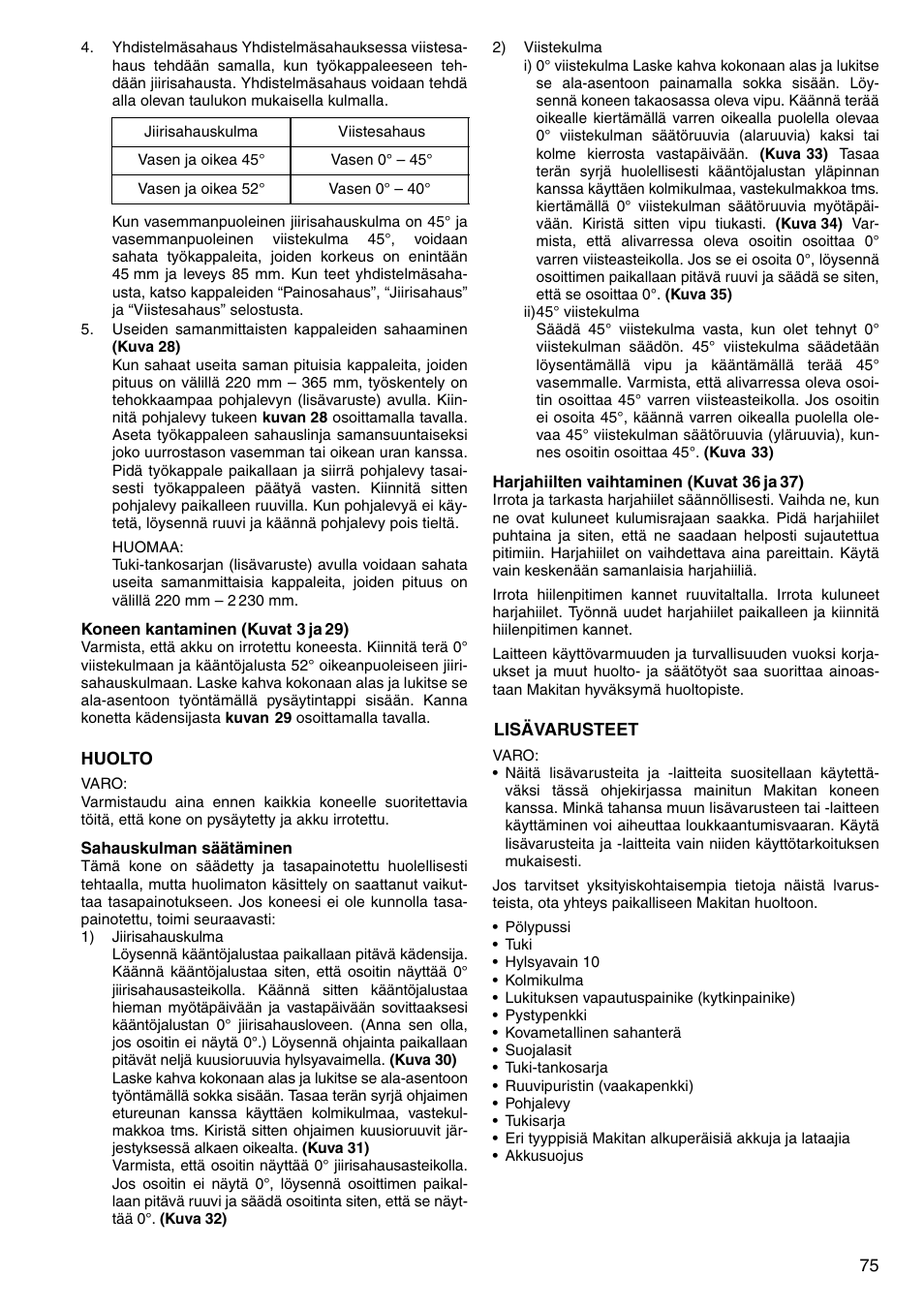 Makita LS800D User Manual | Page 75 / 88