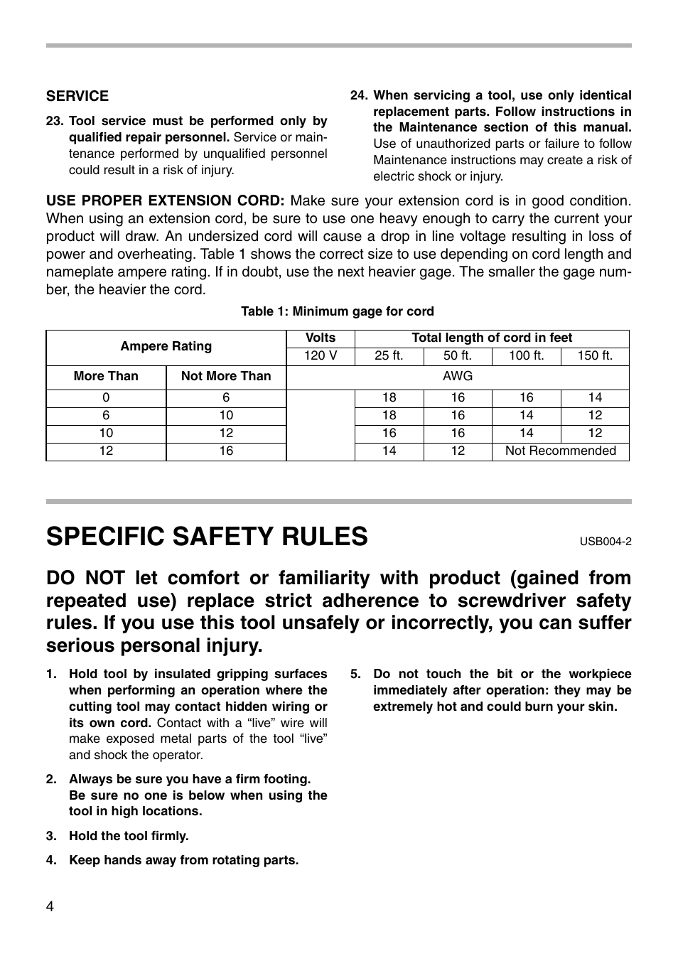 Specific safety rules | Makita 6802BV User Manual | Page 4 / 16