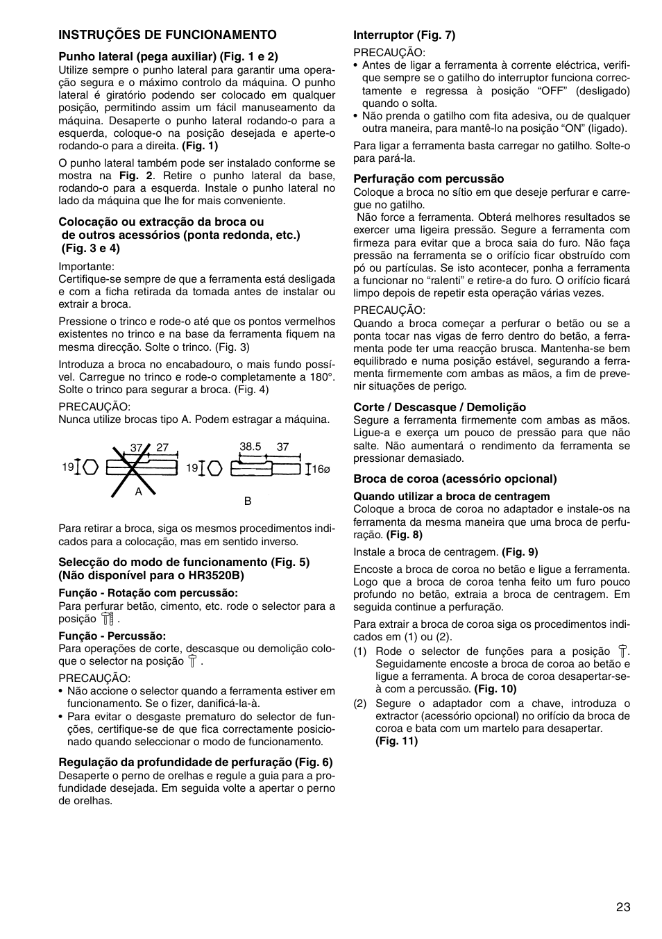 Makita HR3520B User Manual | Page 23 / 48
