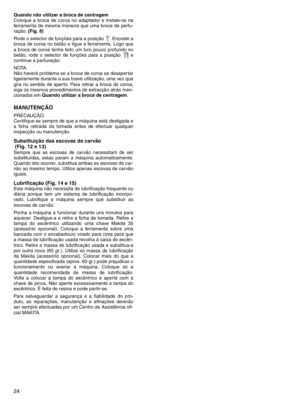 Makita HR3520B User Manual | Page 24 / 48