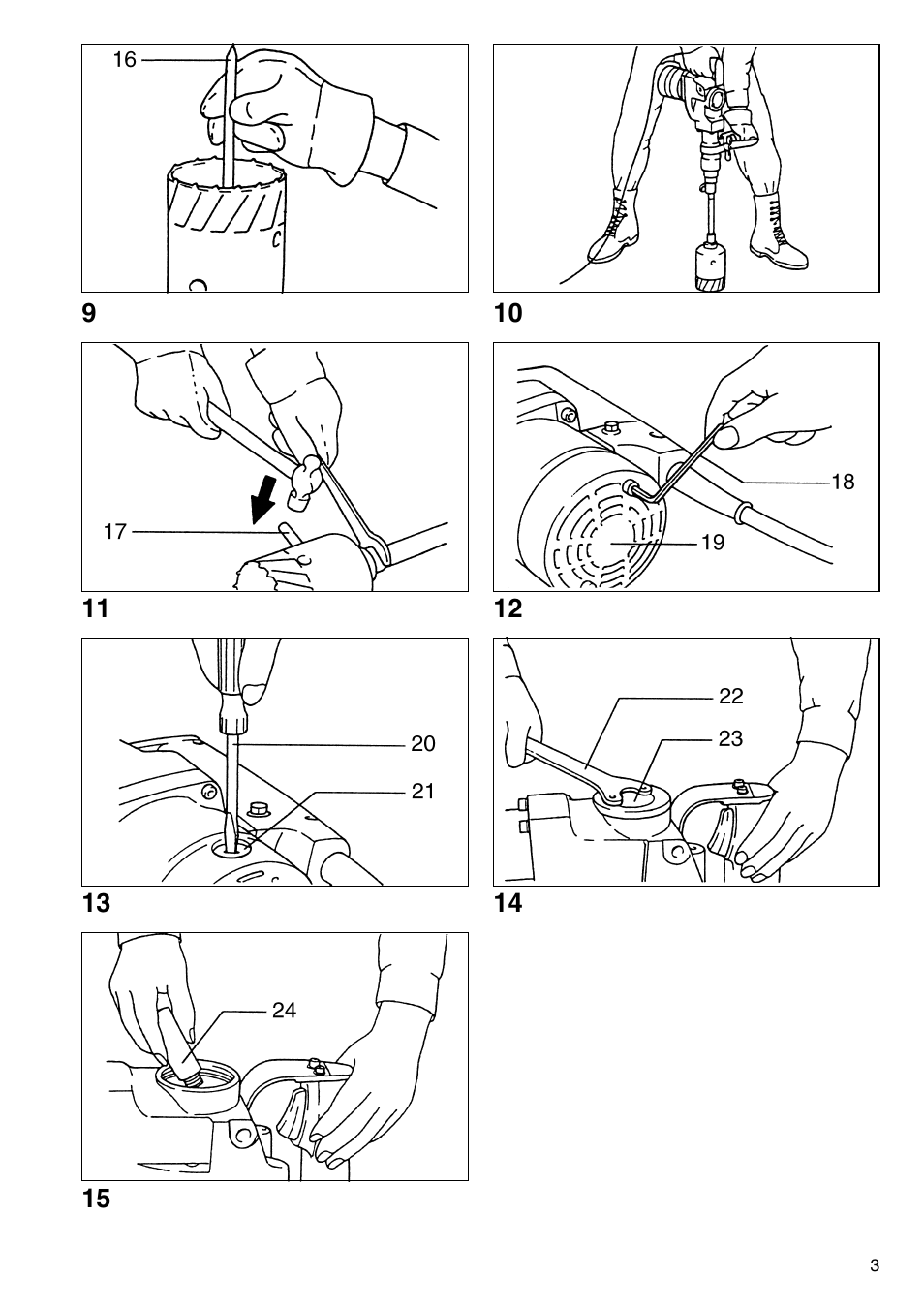 Makita HR3520B User Manual | Page 3 / 48