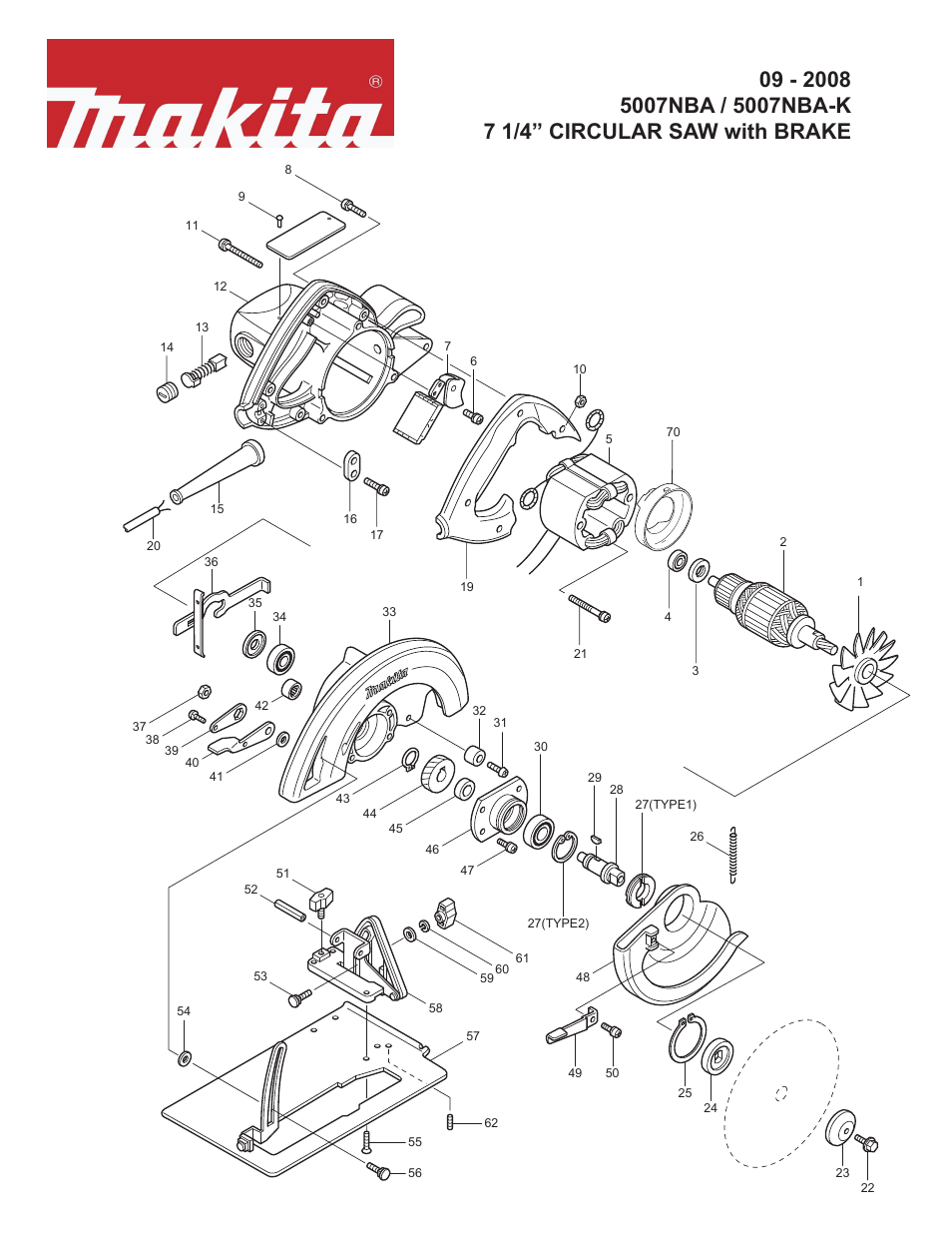 Makita 5007NBA-K User Manual | 4 pages