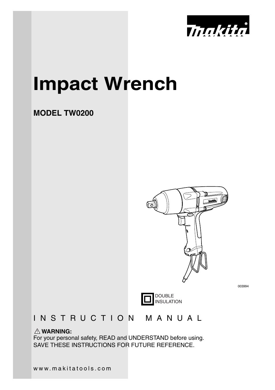 Makita TW0200 003994 User Manual | 16 pages