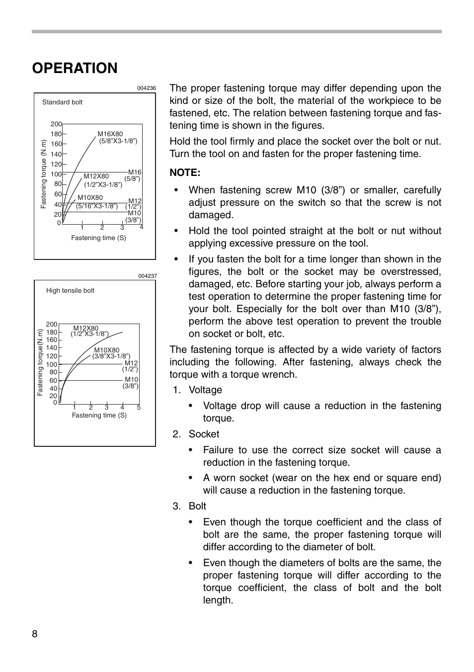 Operation | Makita TW0200 003994 User Manual | Page 8 / 16