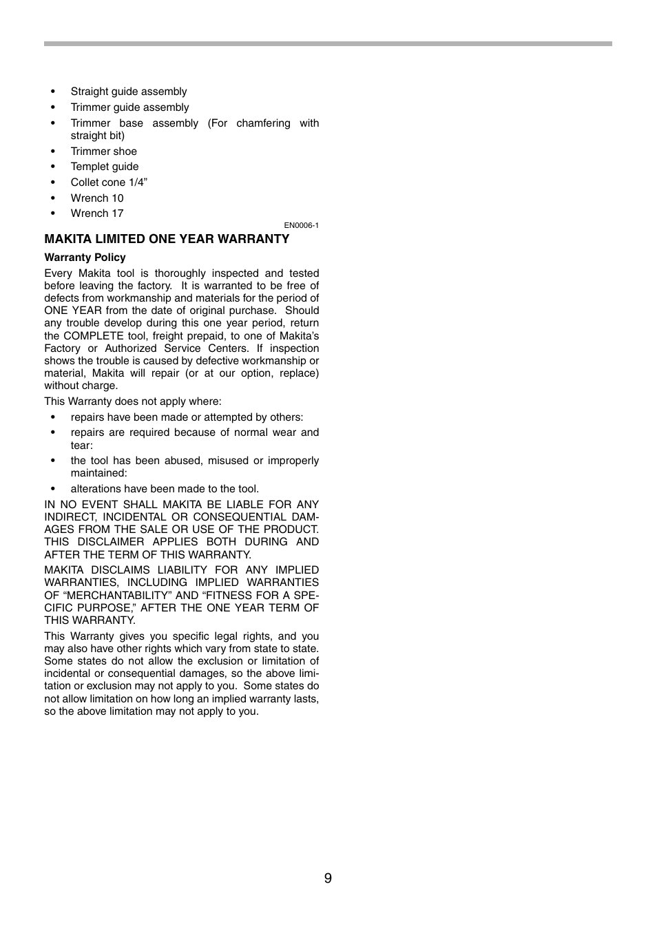 Makita 3708FC User Manual | Page 9 / 28