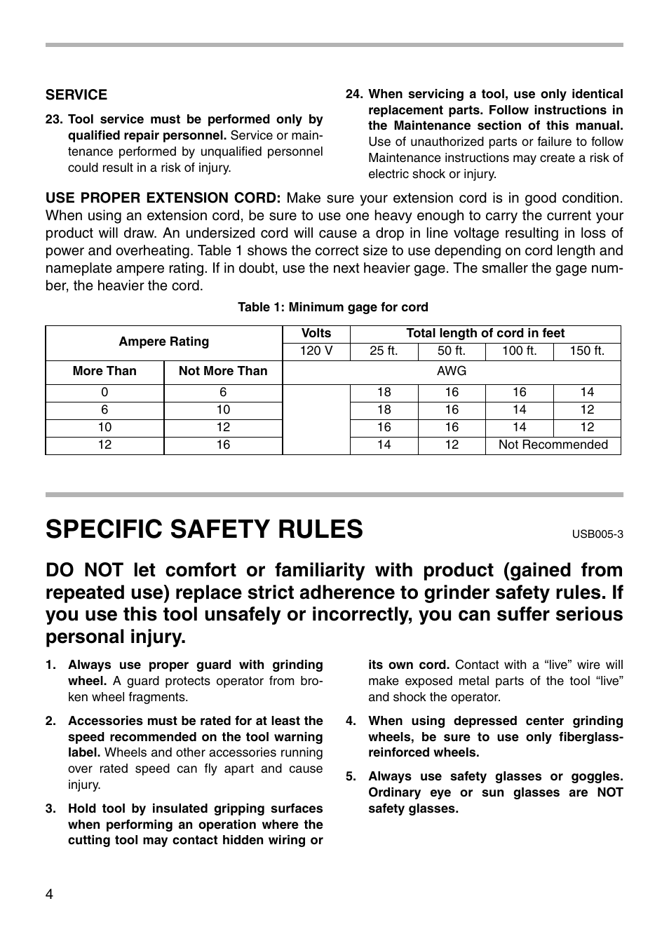 Specific safety rules | Makita N9514B User Manual | Page 4 / 16
