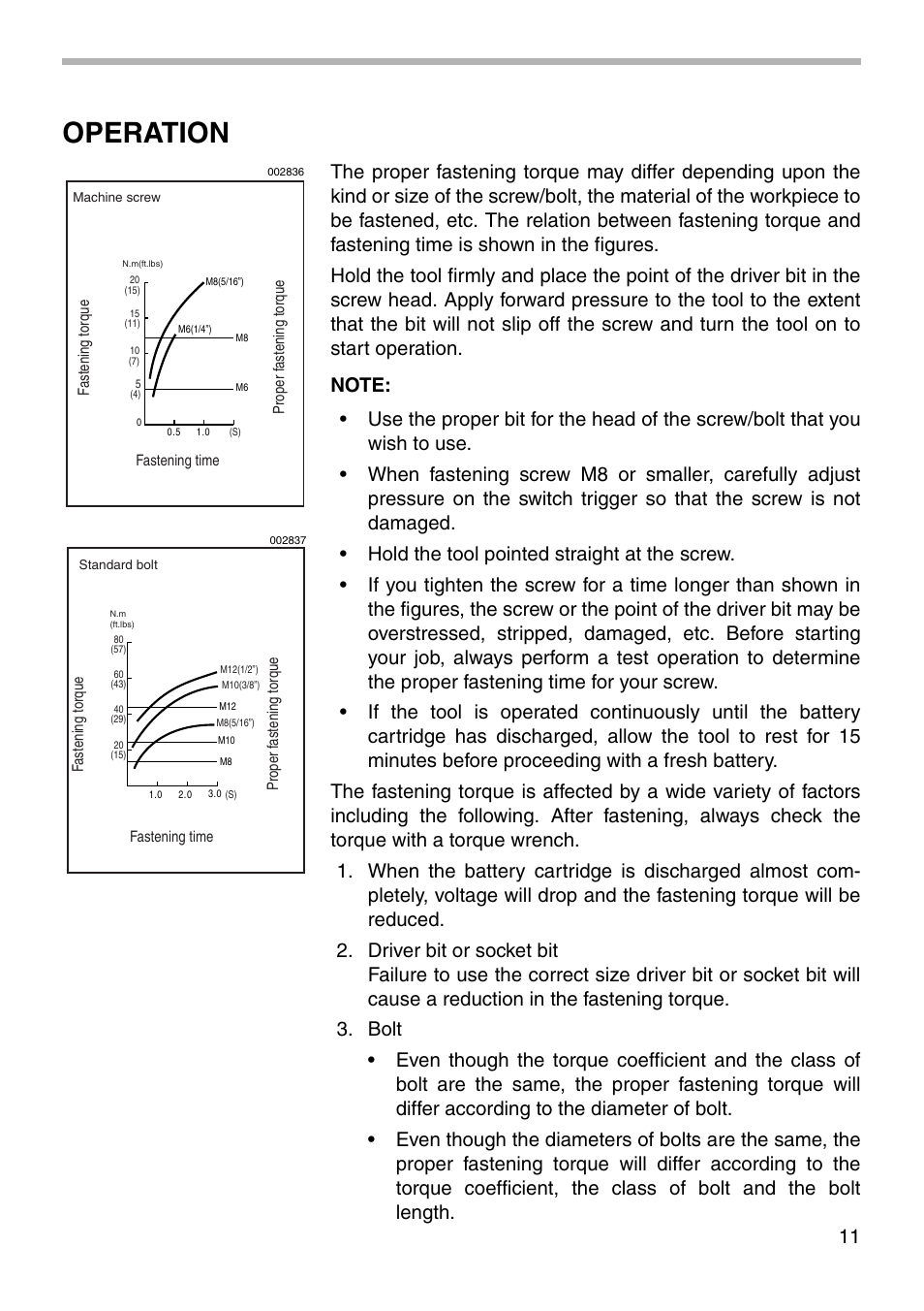 Operation | Makita 6914D User Manual | Page 11 / 20