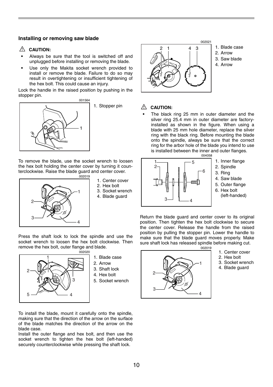 Makita LS1214F User Manual | Page 10 / 76