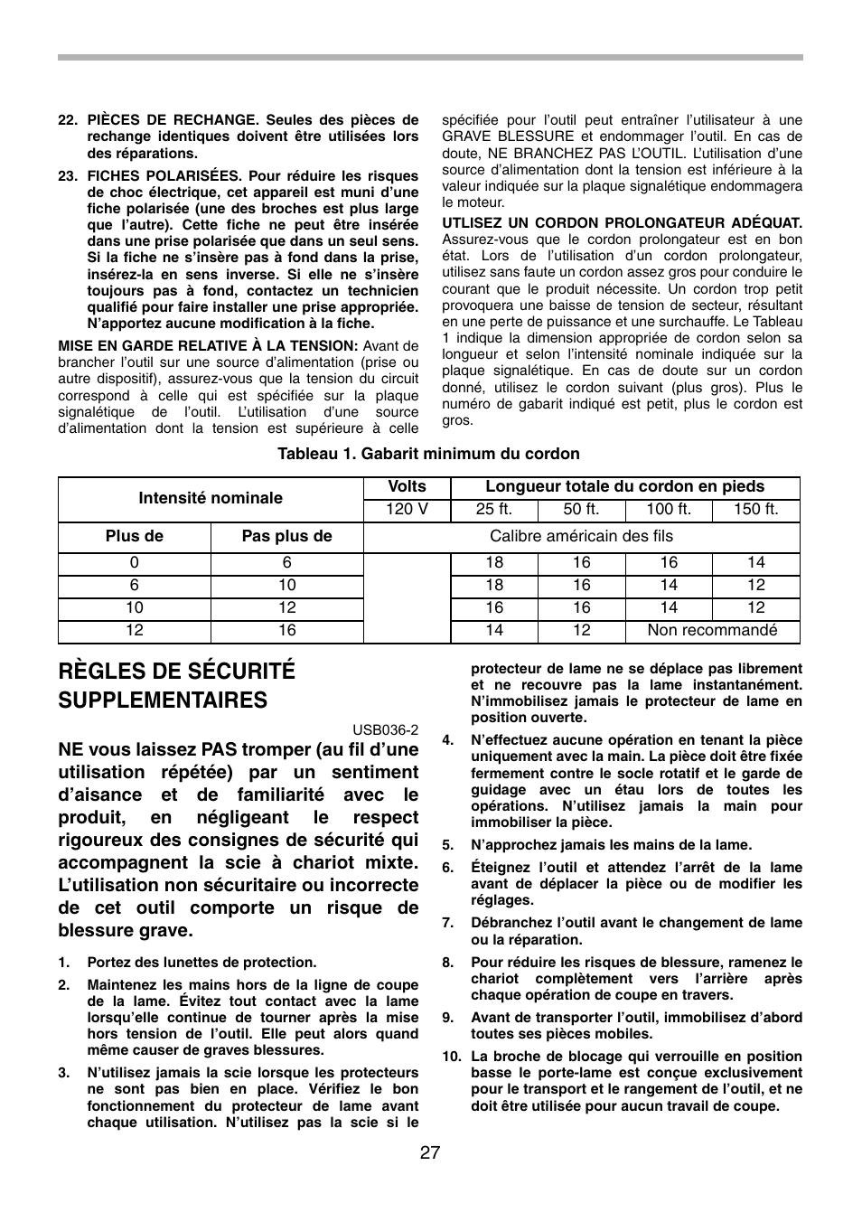 Règles de sécurité supplementaires | Makita LS1214F User Manual | Page 27 / 76