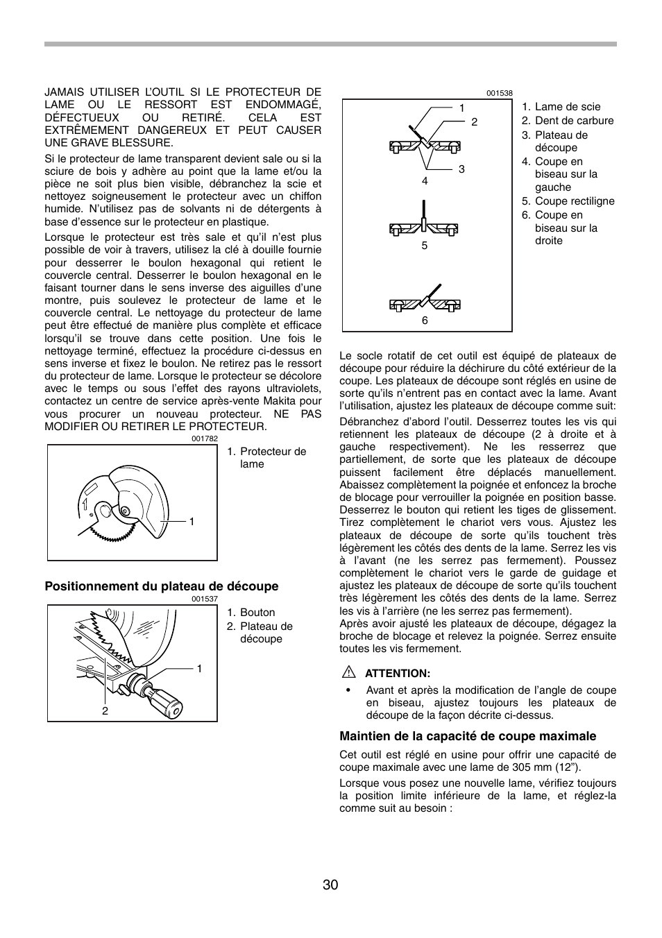 Makita LS1214F User Manual | Page 30 / 76