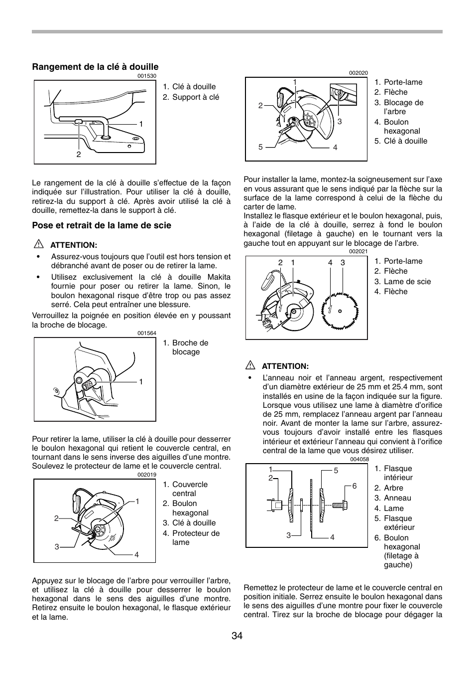 Makita LS1214F User Manual | Page 34 / 76