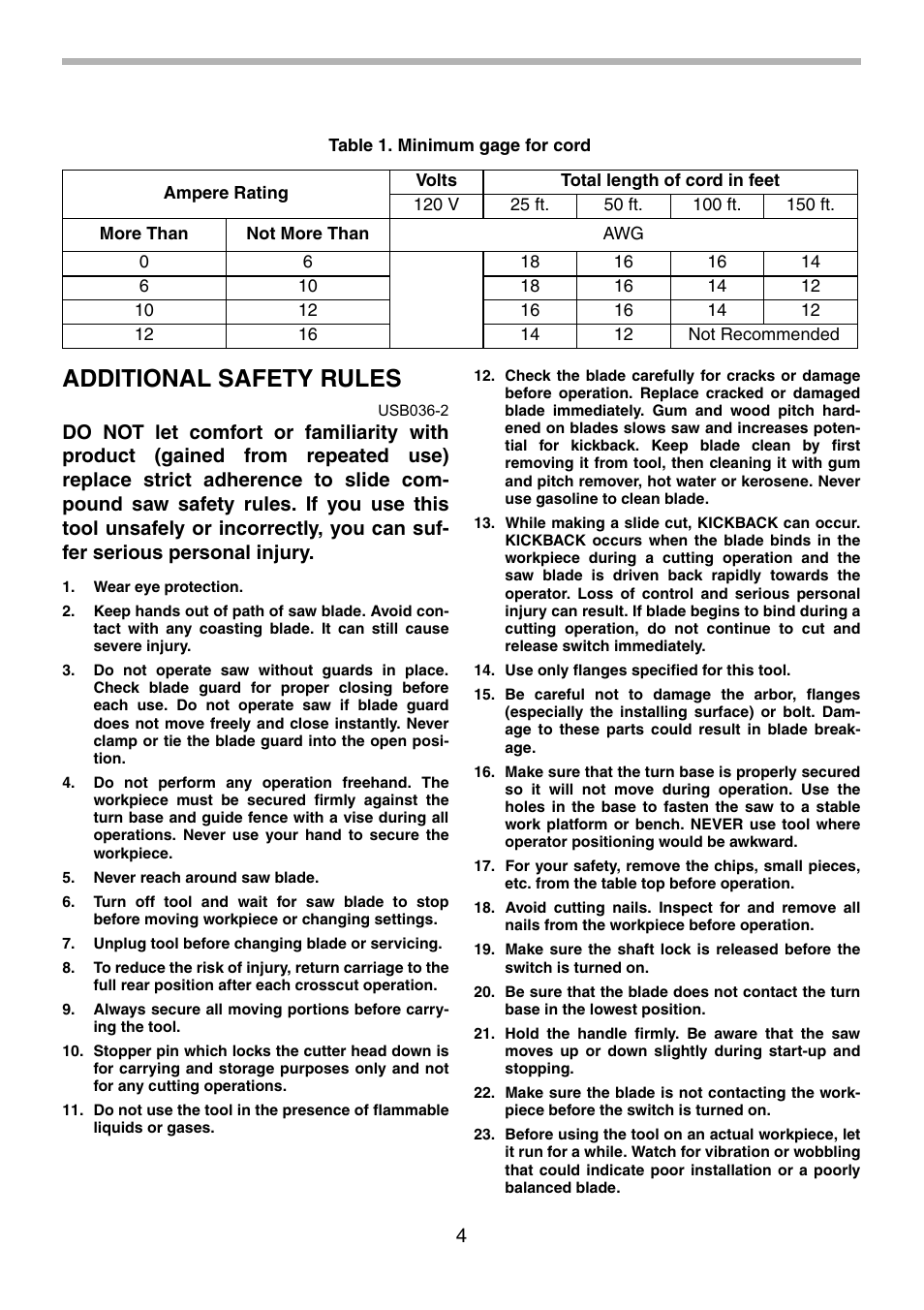 Additional safety rules | Makita LS1214F User Manual | Page 4 / 76