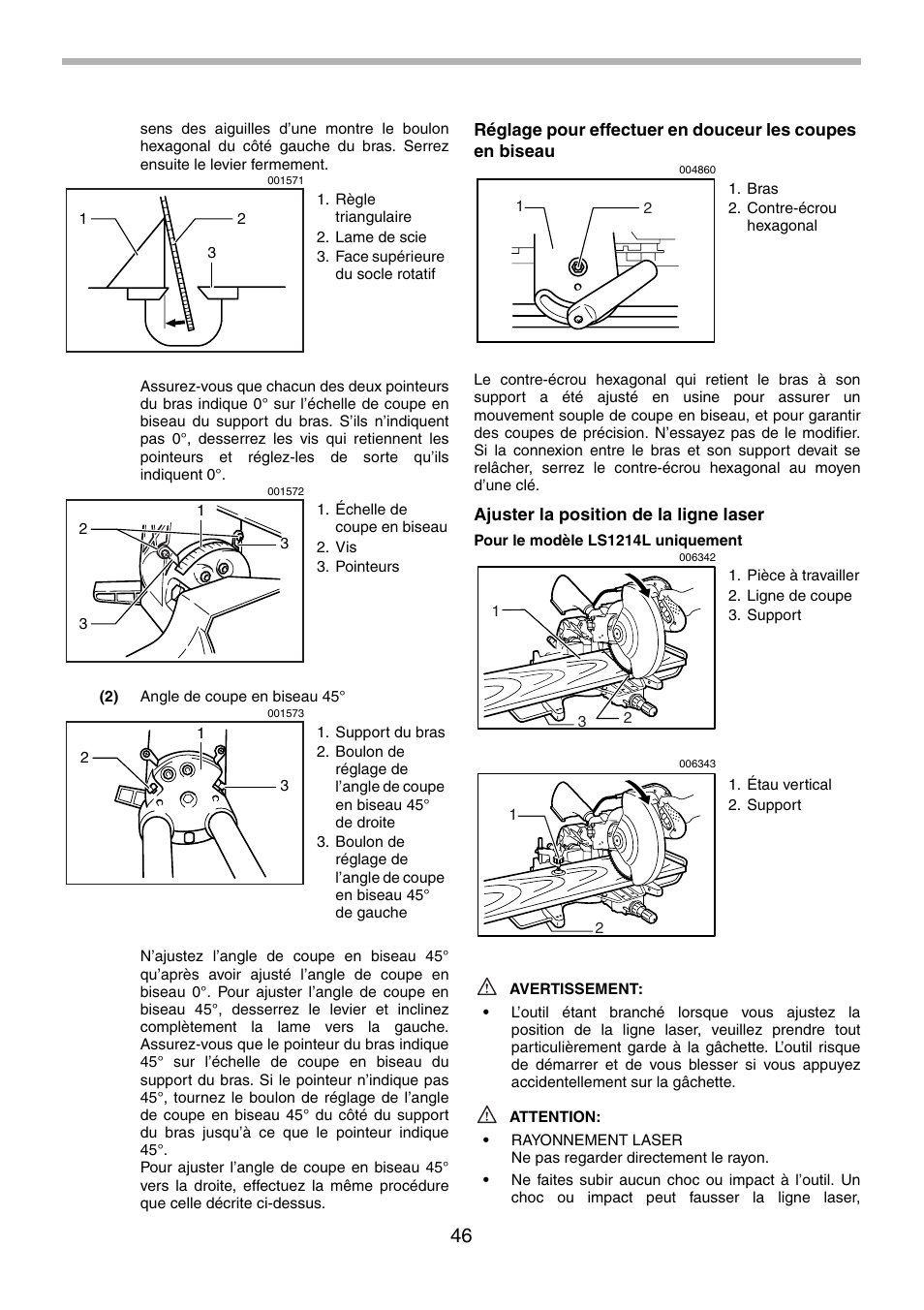 Makita LS1214F User Manual | Page 46 / 76