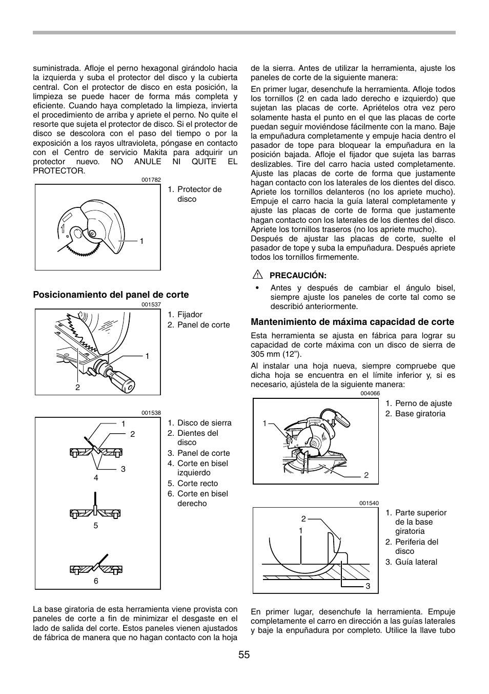 Makita LS1214F User Manual | Page 55 / 76