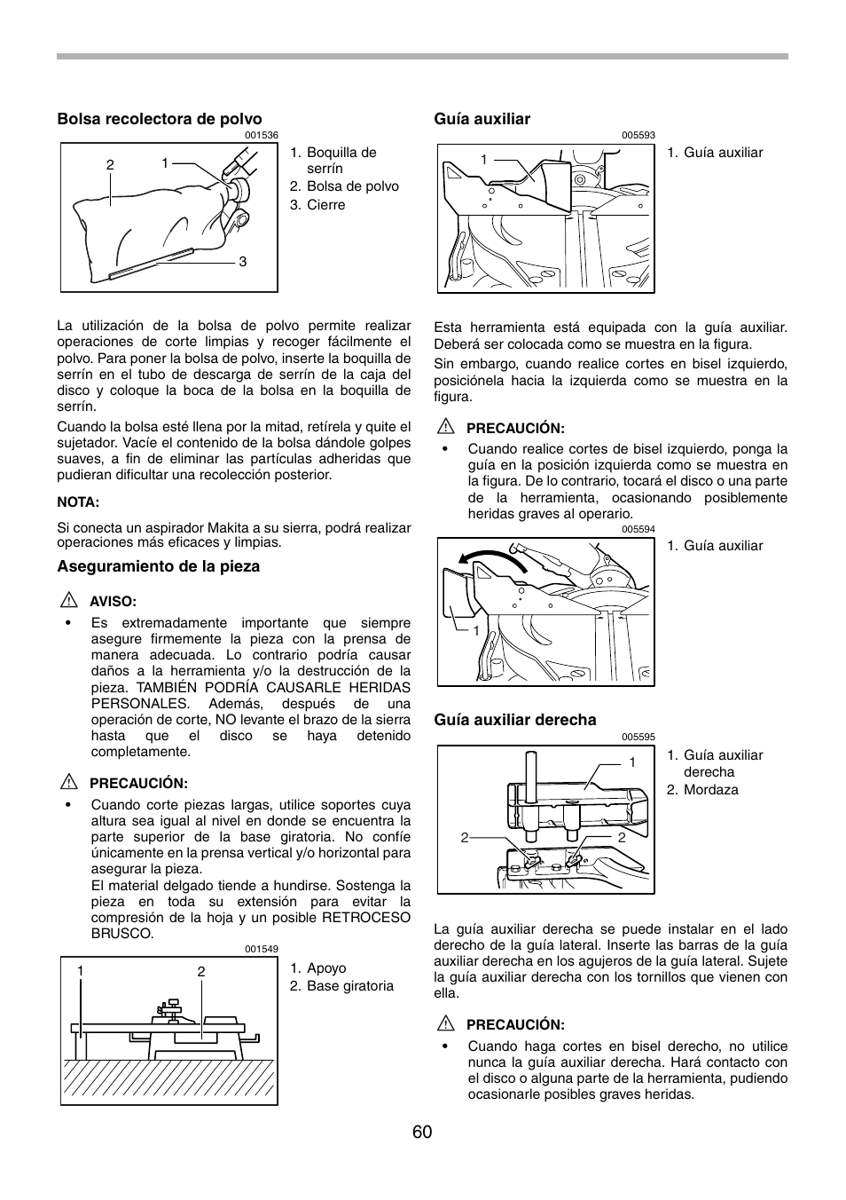 Makita LS1214F User Manual | Page 60 / 76