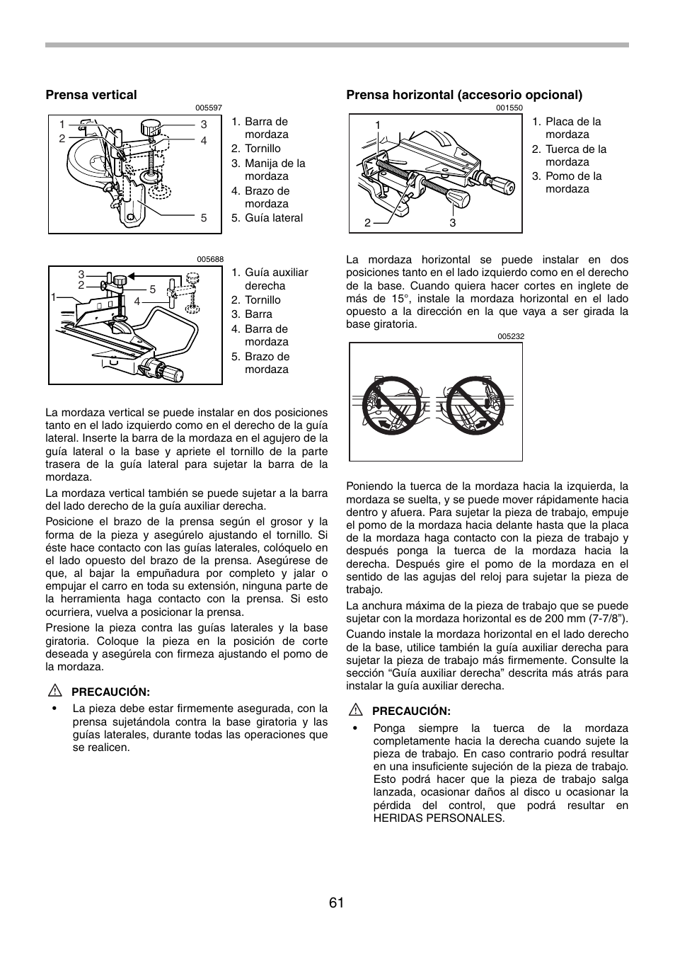 Makita LS1214F User Manual | Page 61 / 76