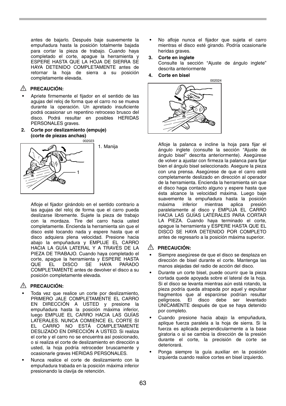 Makita LS1214F User Manual | Page 63 / 76