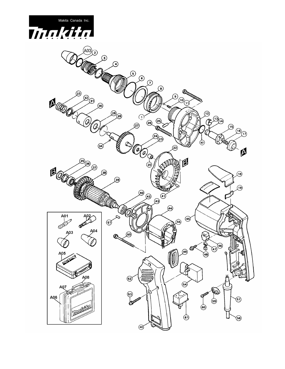 Makita 6805BV User Manual | 3 pages