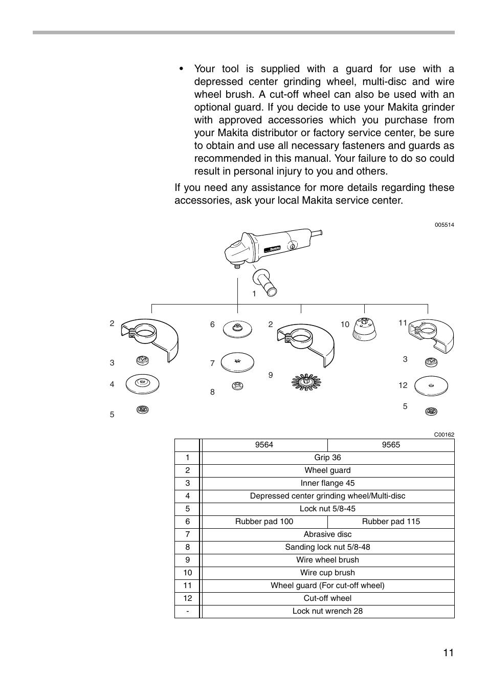 Makita 9565 User Manual | Page 11 / 16