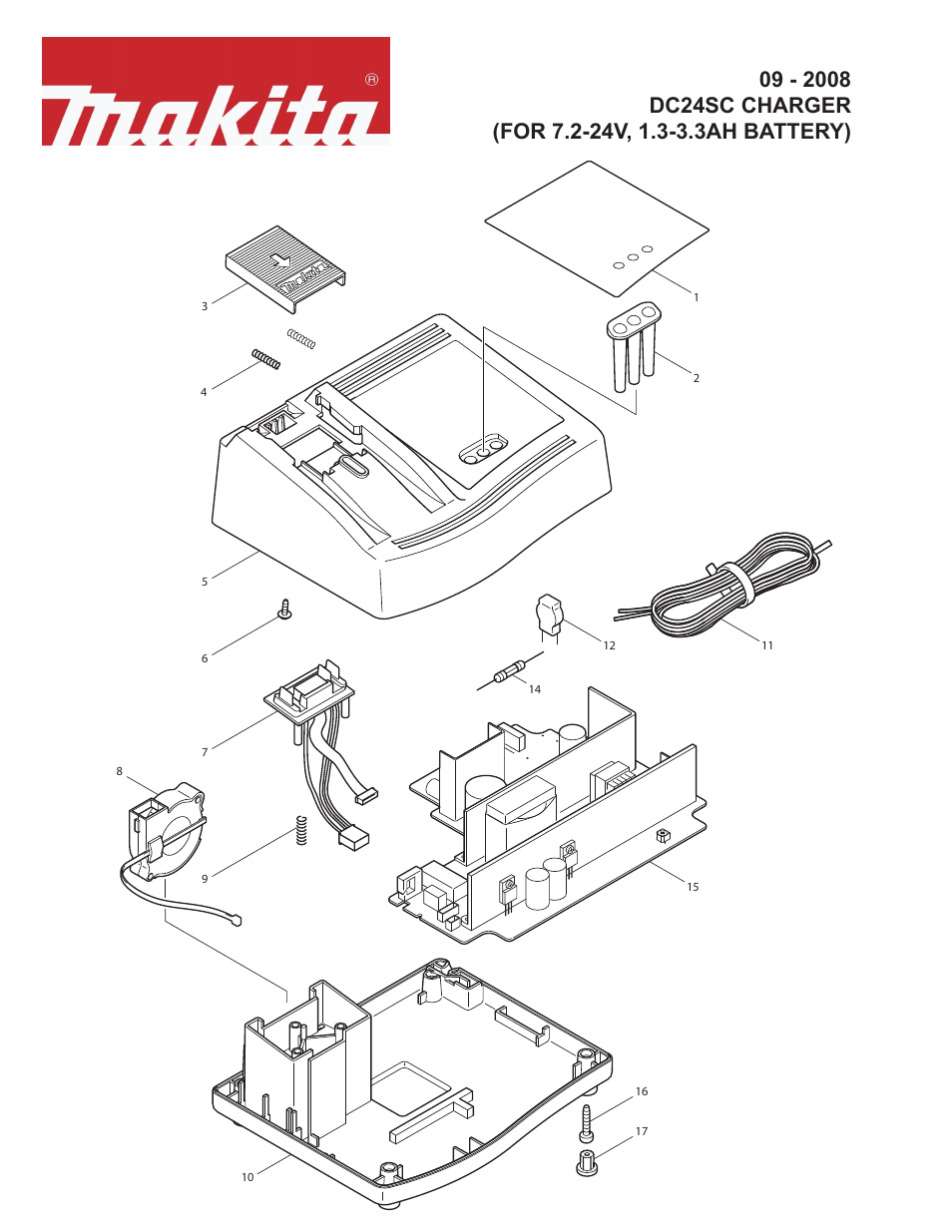 Makita DC24SC User Manual | 2 pages