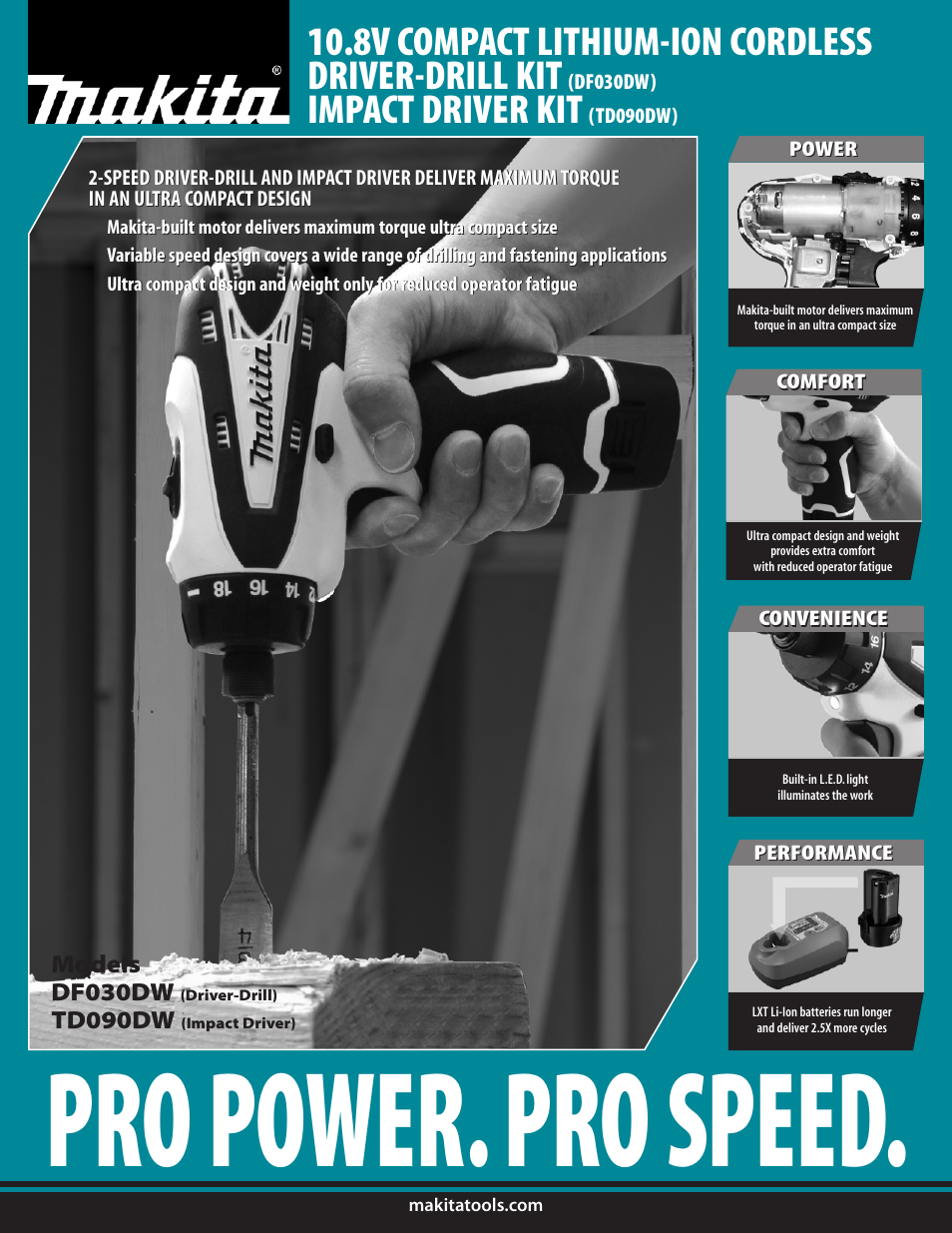 Makita DF030DW User Manual | 2 pages