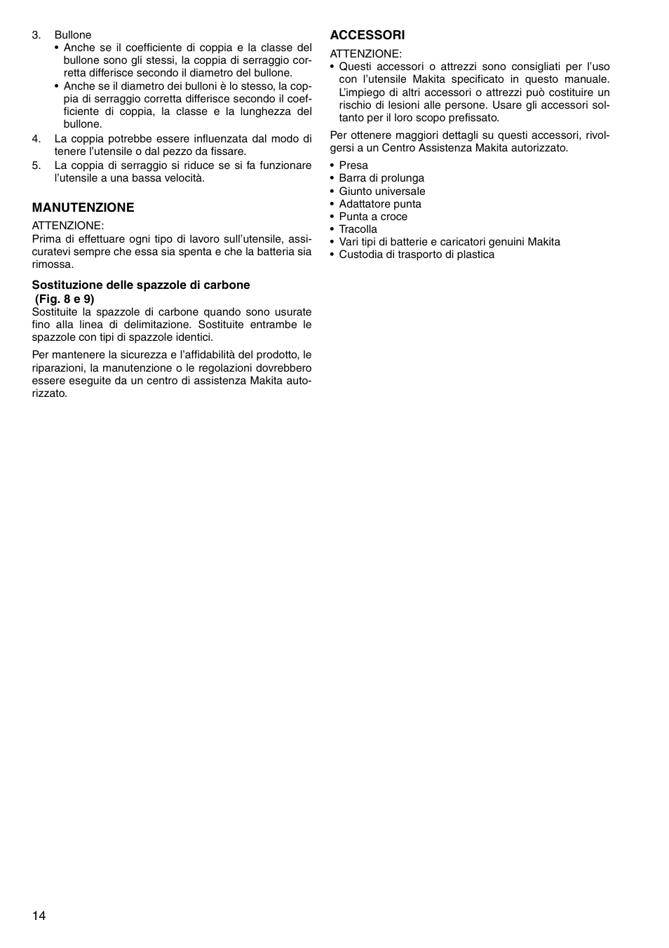 Makita BTW150 User Manual | Page 14 / 40